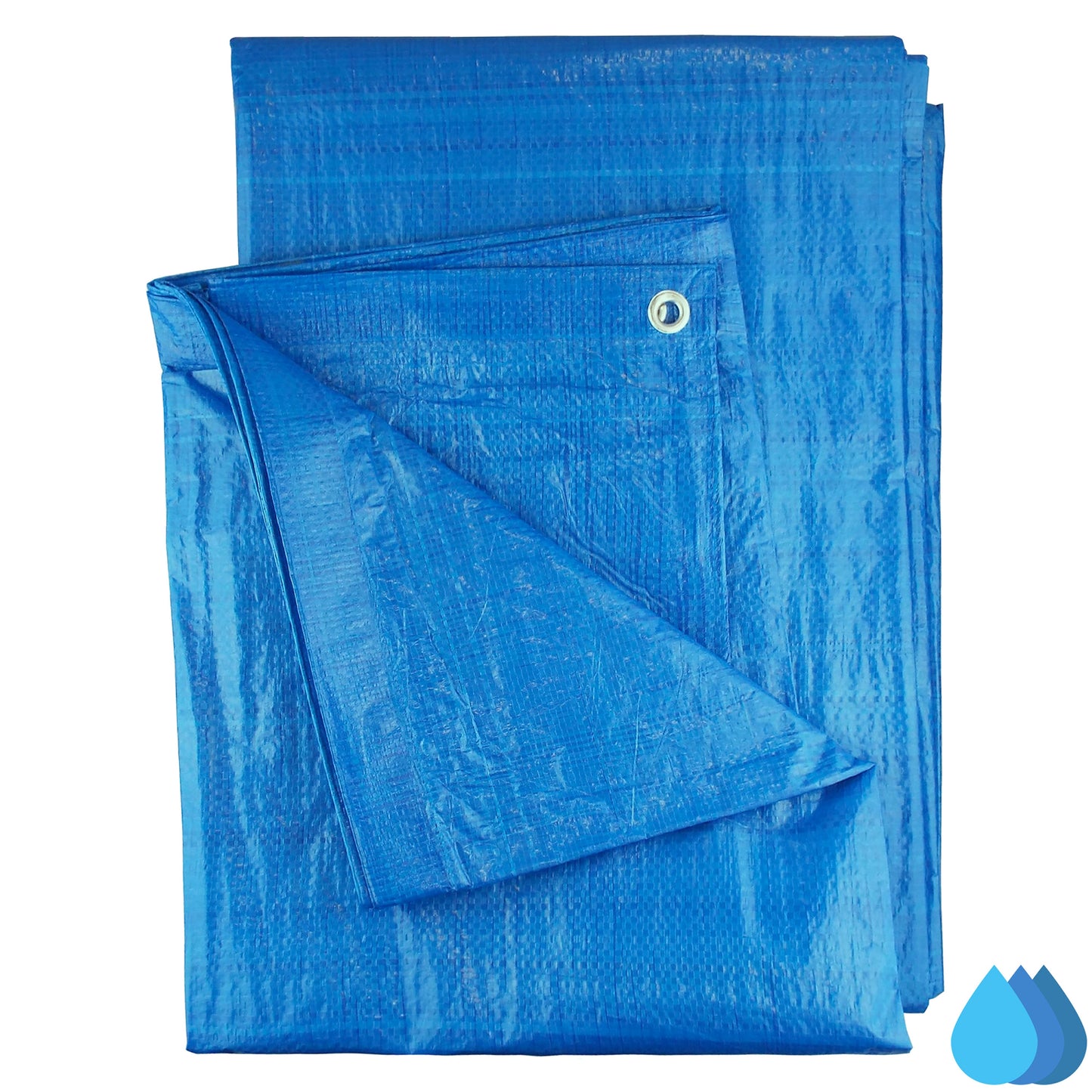 2m x 2m Blue Tarpaulins, S-Grade 50 GSM