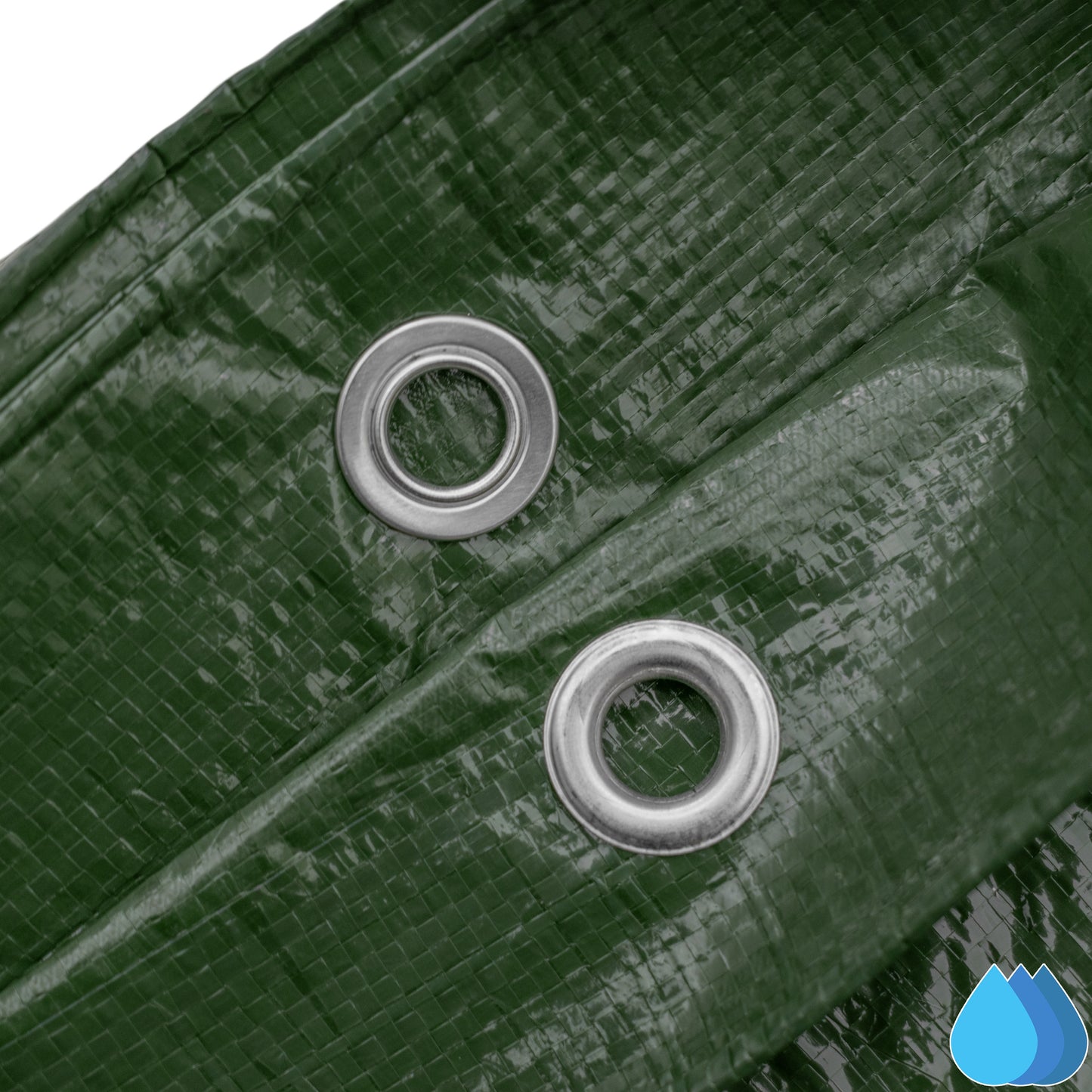 1.5m x 2m Green Tarpaulins, M-Grade 90 GSM