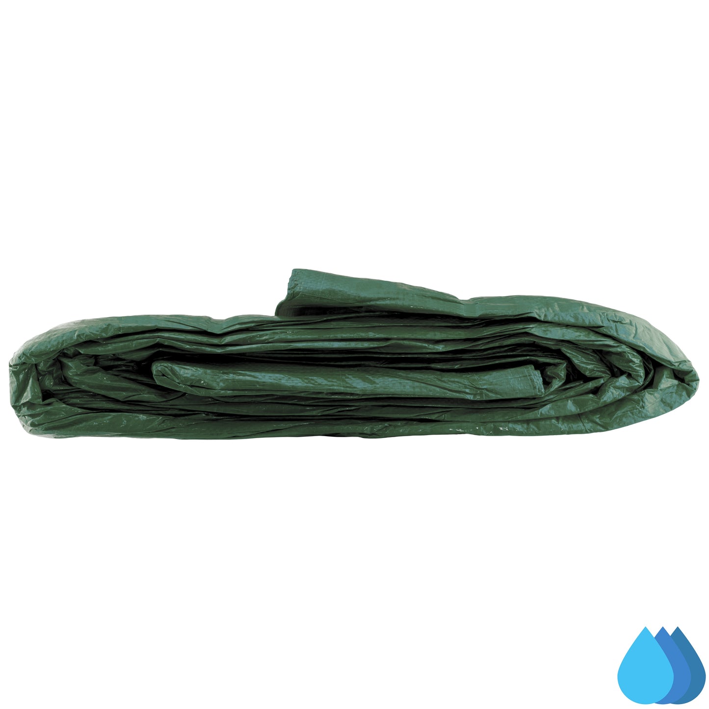 2m x 3m Green Tarpaulins, M-Grade 90 GSM