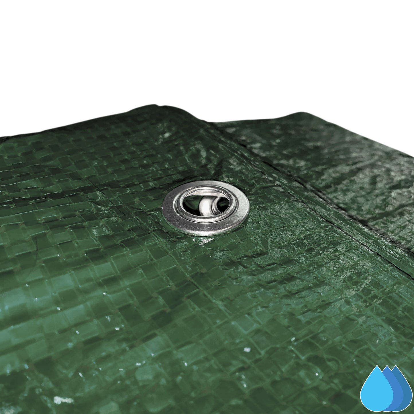 2m x 3m Green Tarpaulins, M-Grade 90 GSM