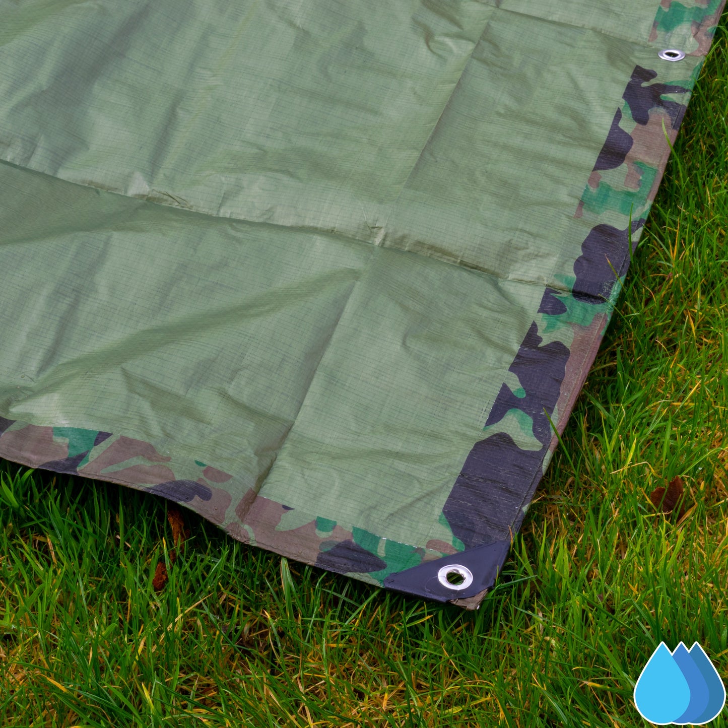 4m x 6m Camouflage Tarpaulins, Bradas 90 GSM