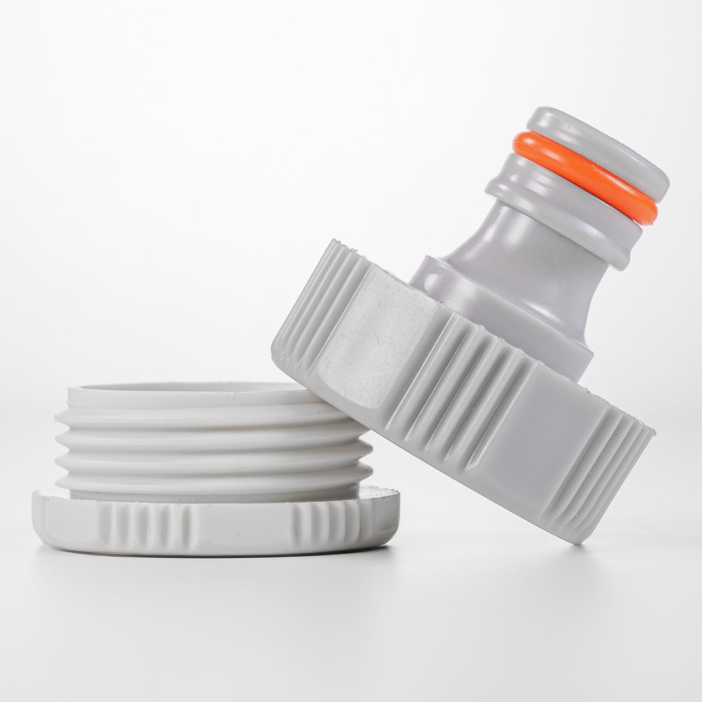 Female Tap Connector – 1” & 3/4” BSPF, Grey