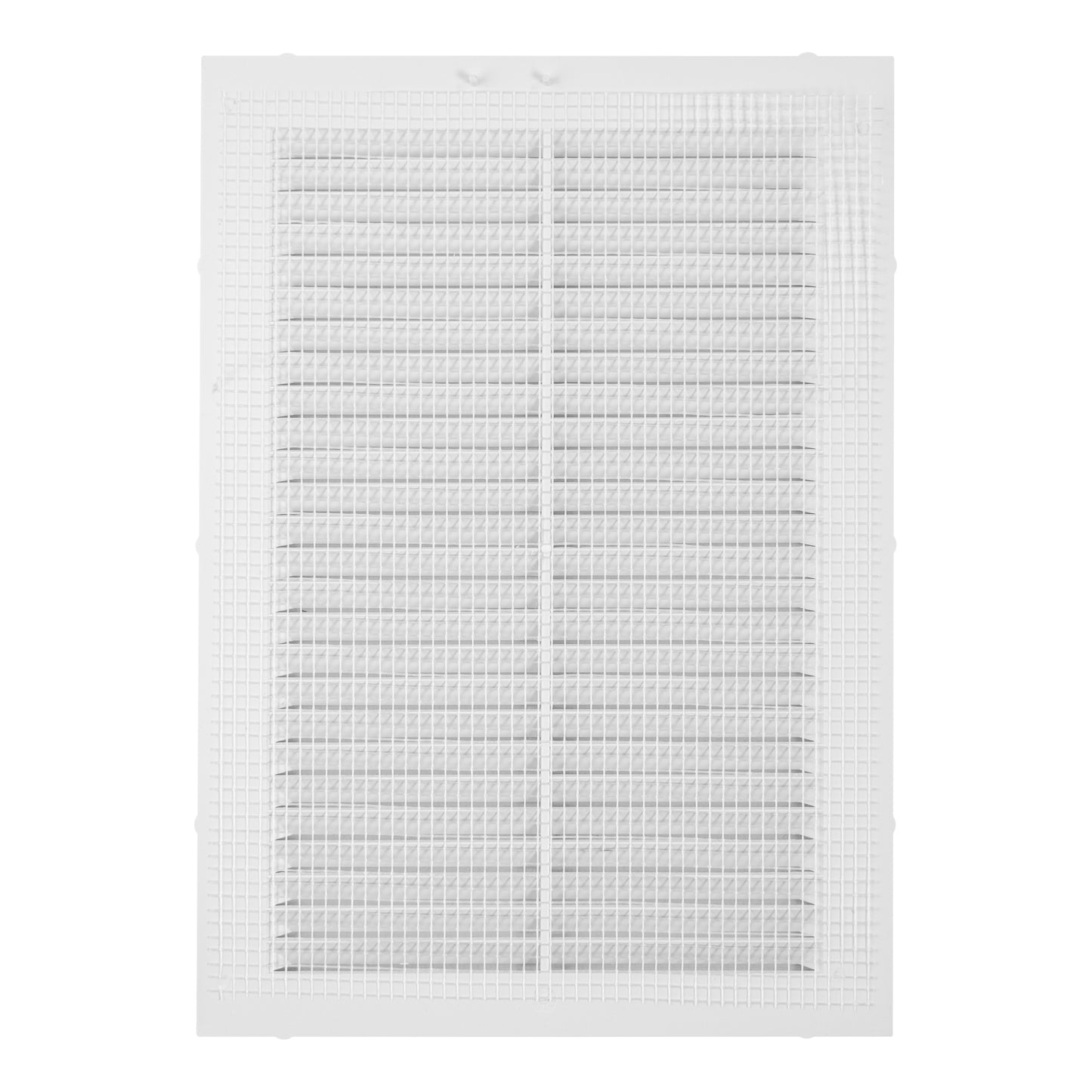 White Louvre Vent with Fly Screen, 240mm x 170mm