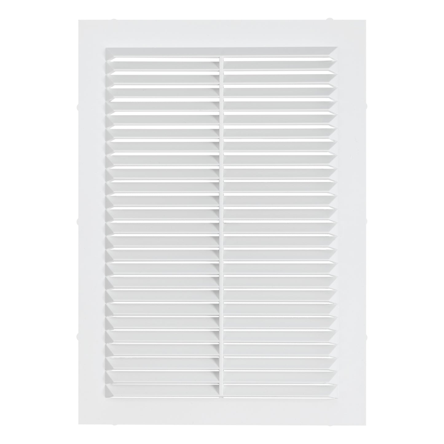 White Louvre Vent with Fly Screen, 180mm x 250mm