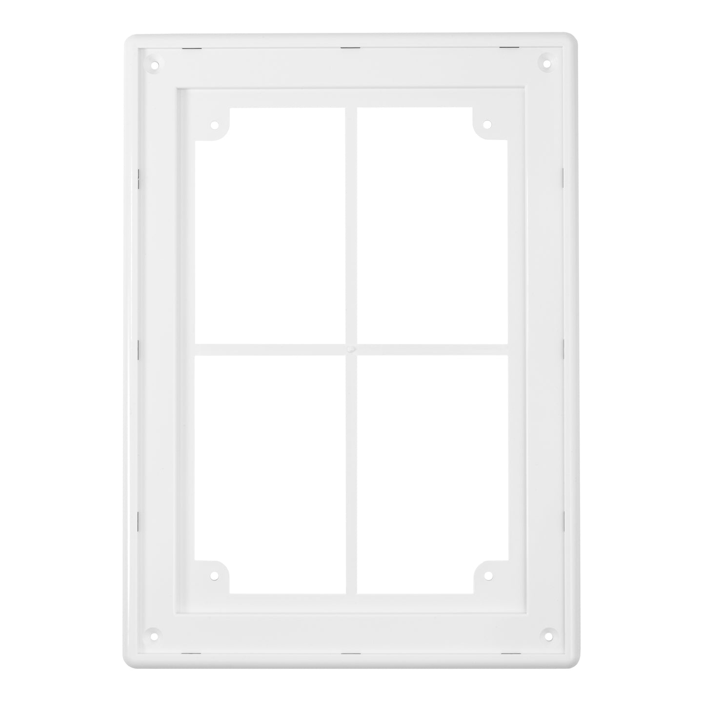 White Louvre Vent with Fly Screen, 180mm x 250mm