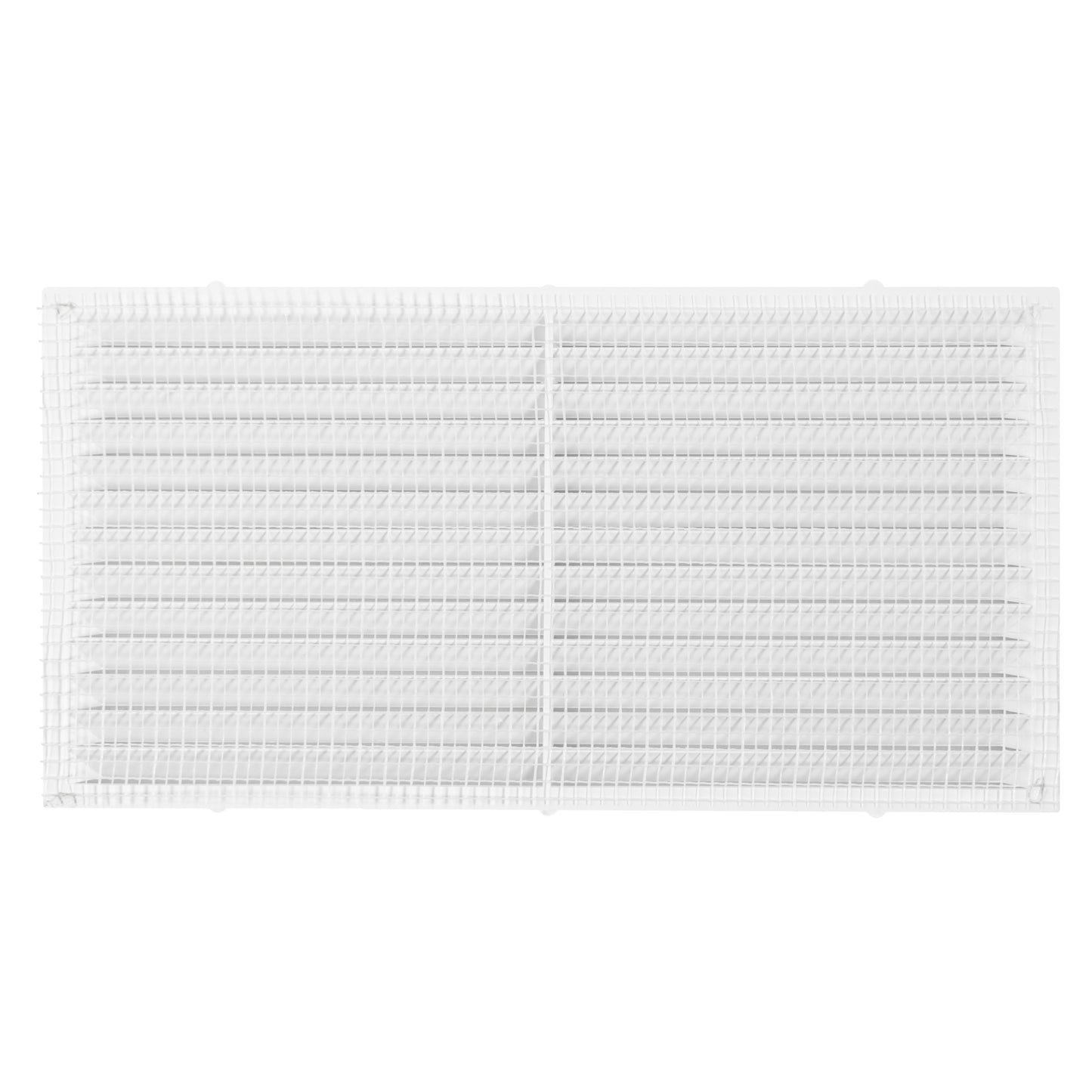 White Louvre Vent with Fly Screen, 220mm x 120mm