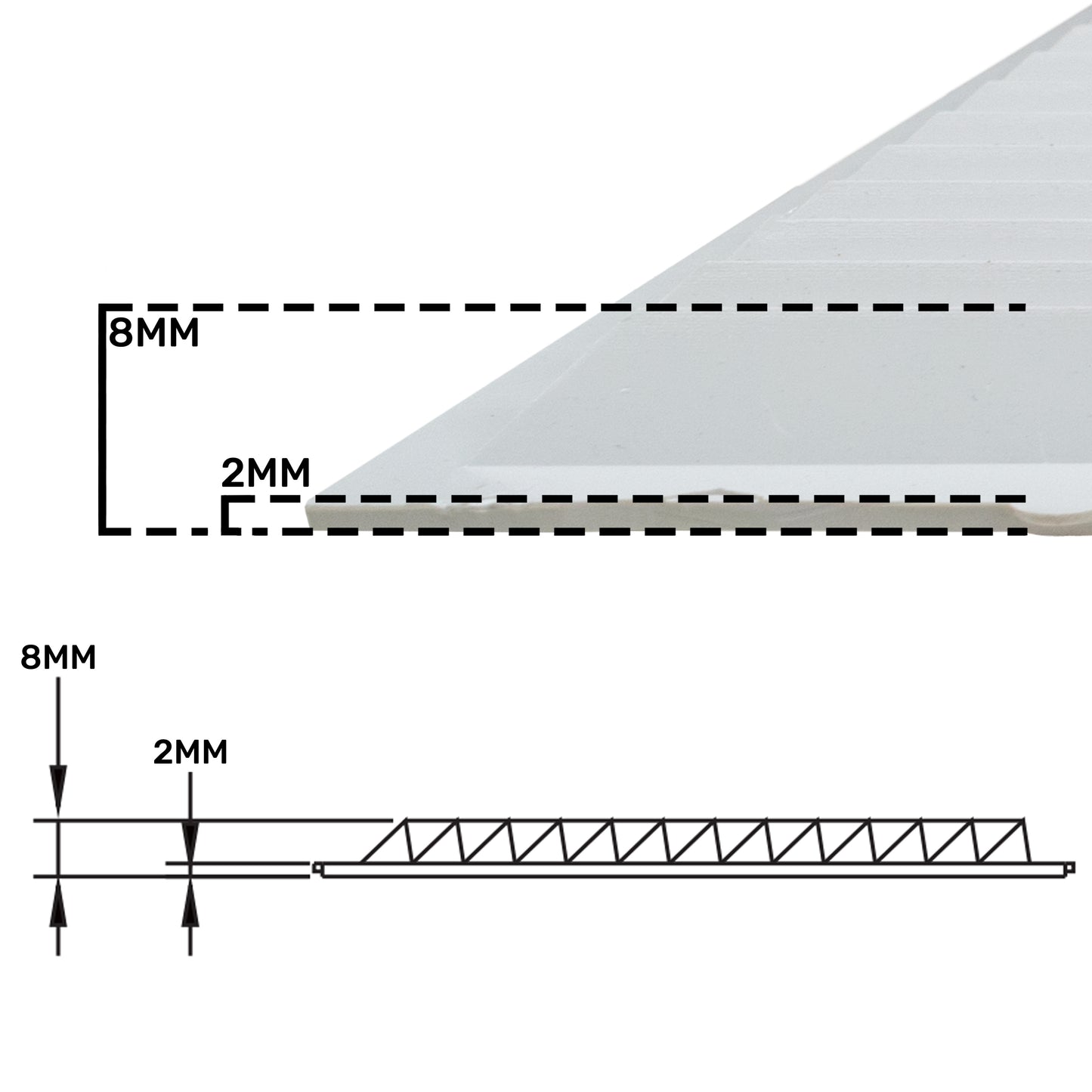 White Louvre Vent with Fly Screen, 220mm x 120mm