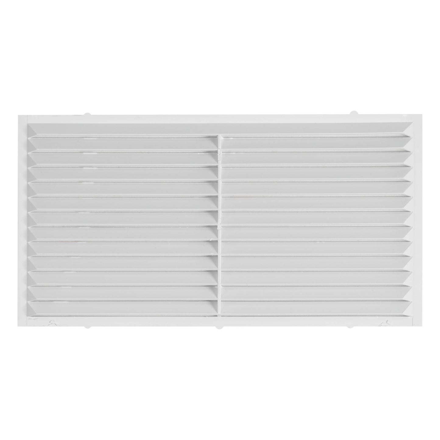 White Louvre Vent with Fly Screen, 430mm x 110mm