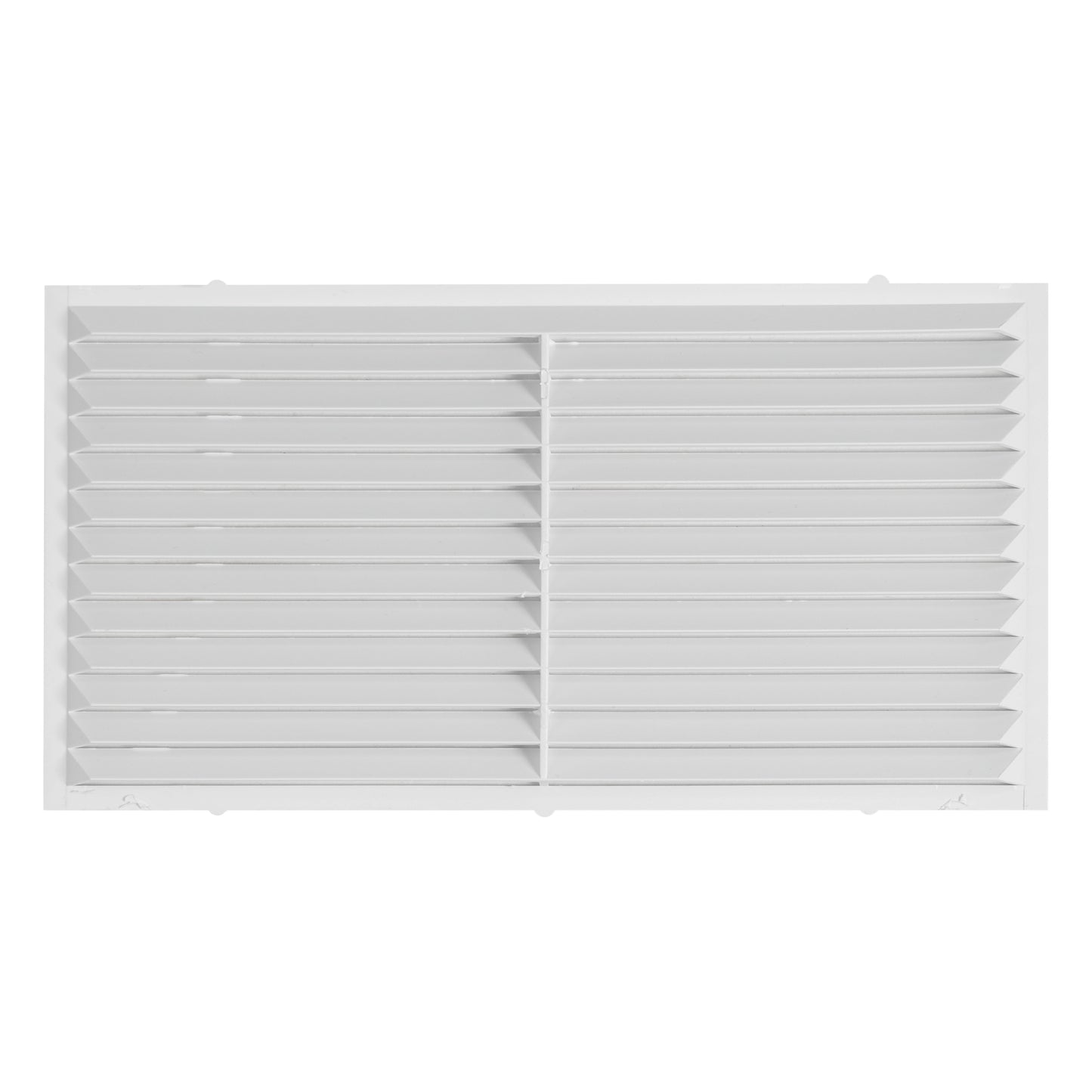 White Louvre Vent with Fly Screen, 430mm x 110mm