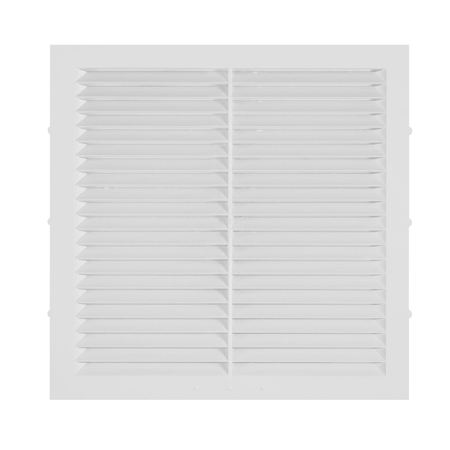 White Louvre Vent with Fly Screen, 210mm x 210mm
