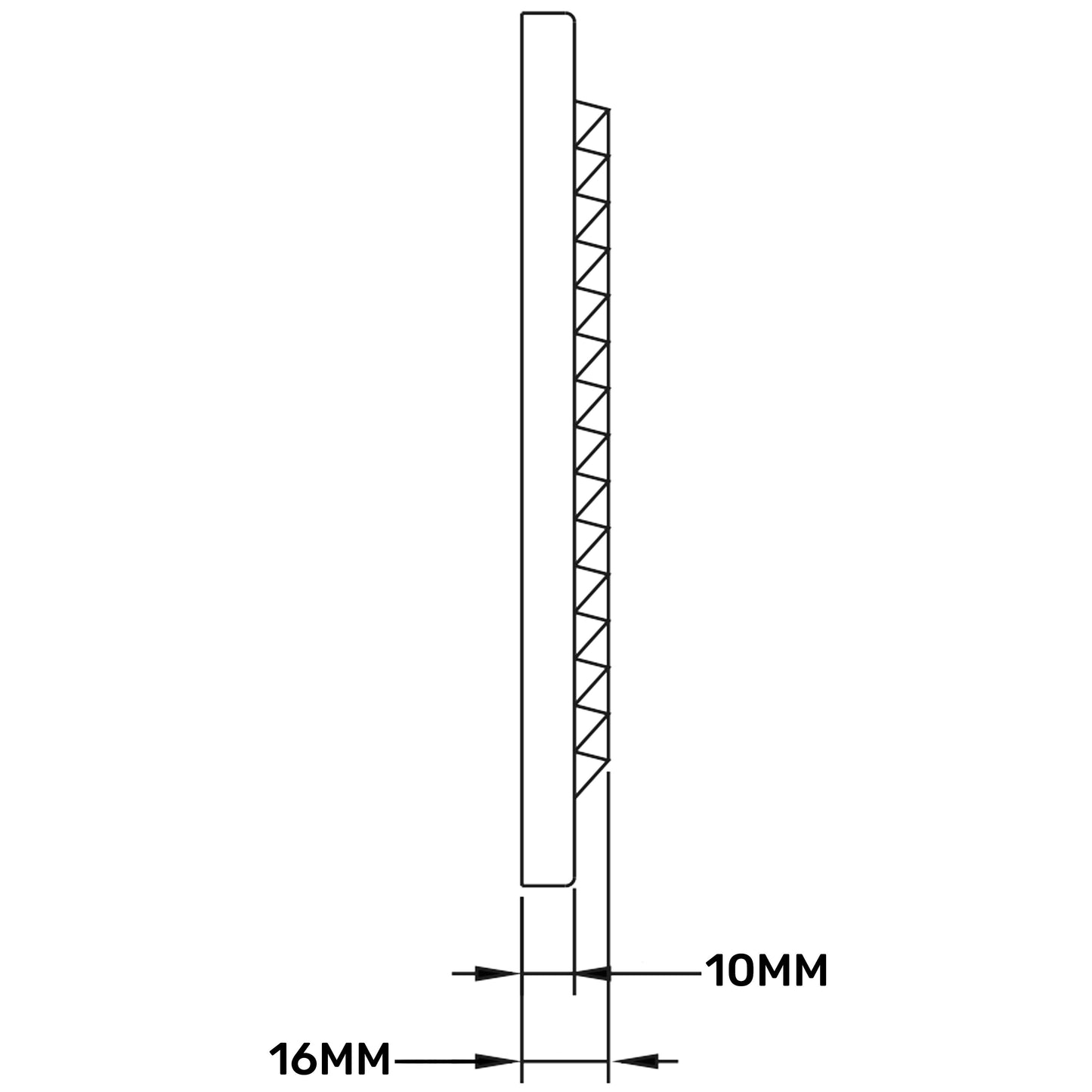 White Louvre Vent with Fly Screen, 210mm x 210mm