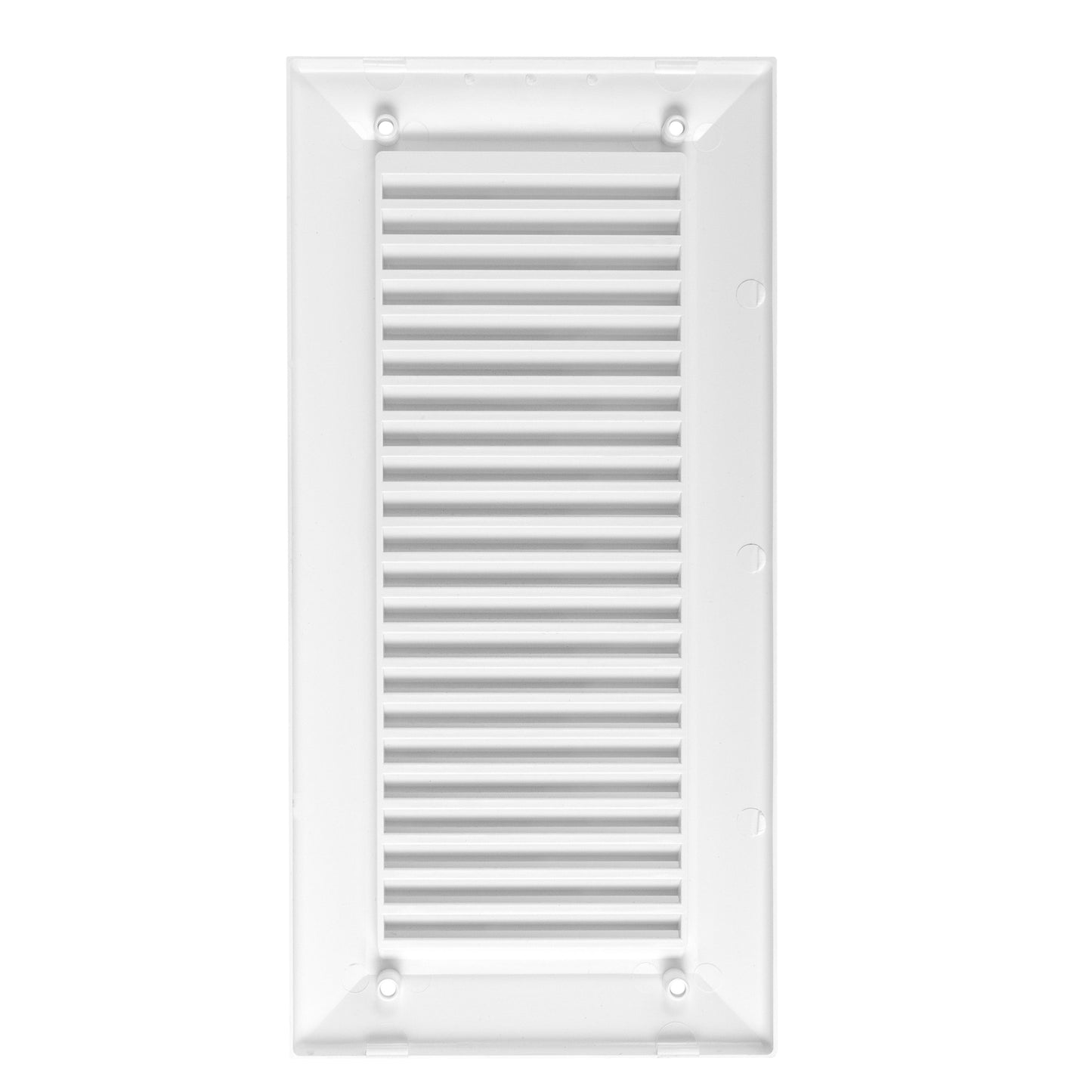Luxury White Duo Smart Louvre Vent with Fly Mesh, 90mm x 240mm