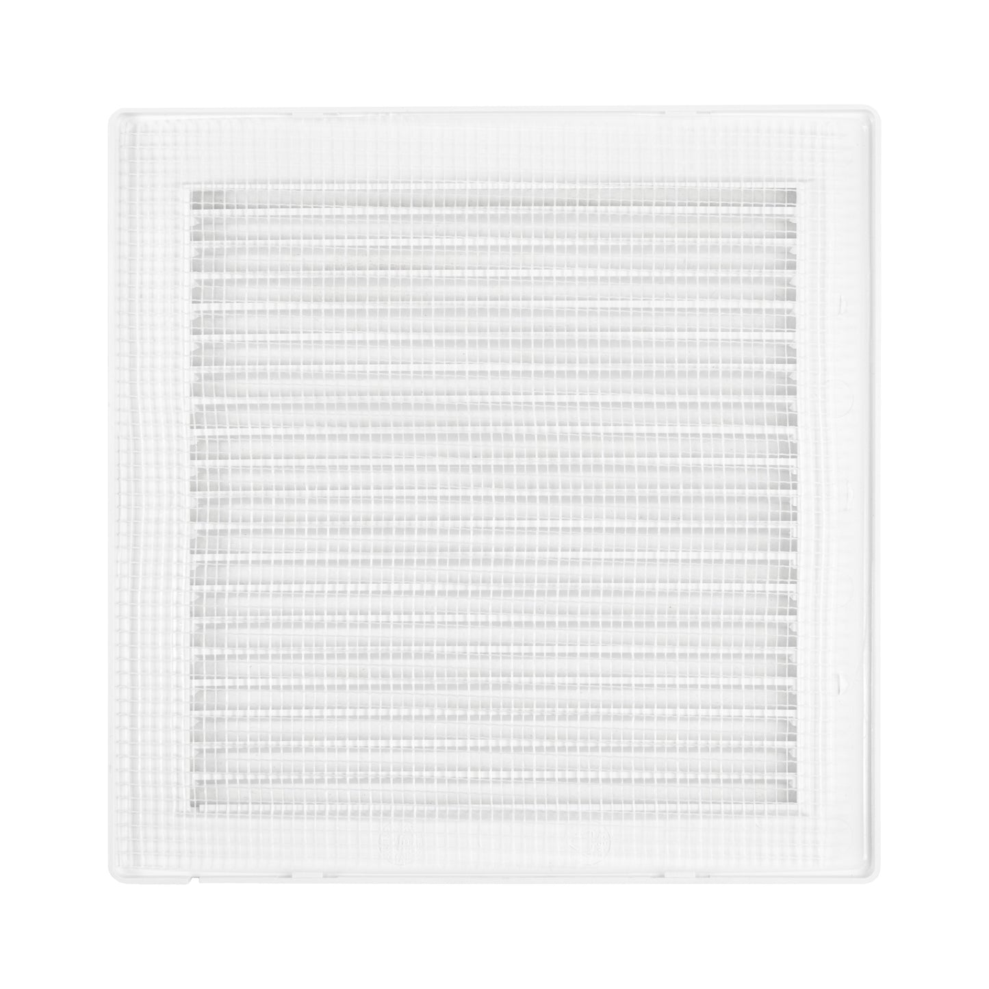 Luxury White Duo Smart Louvre Vent with Fly Mesh, 100mm x 100mm