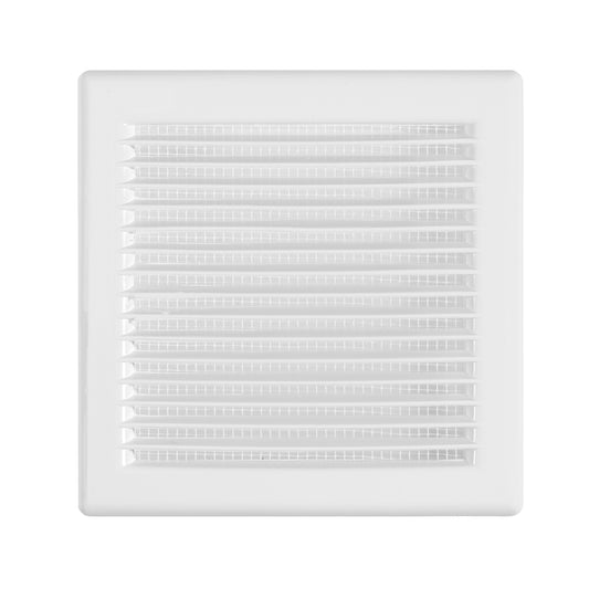 Luxury White Duo Smart Louvre Vent with Fly Mesh, 135mm x 135mm