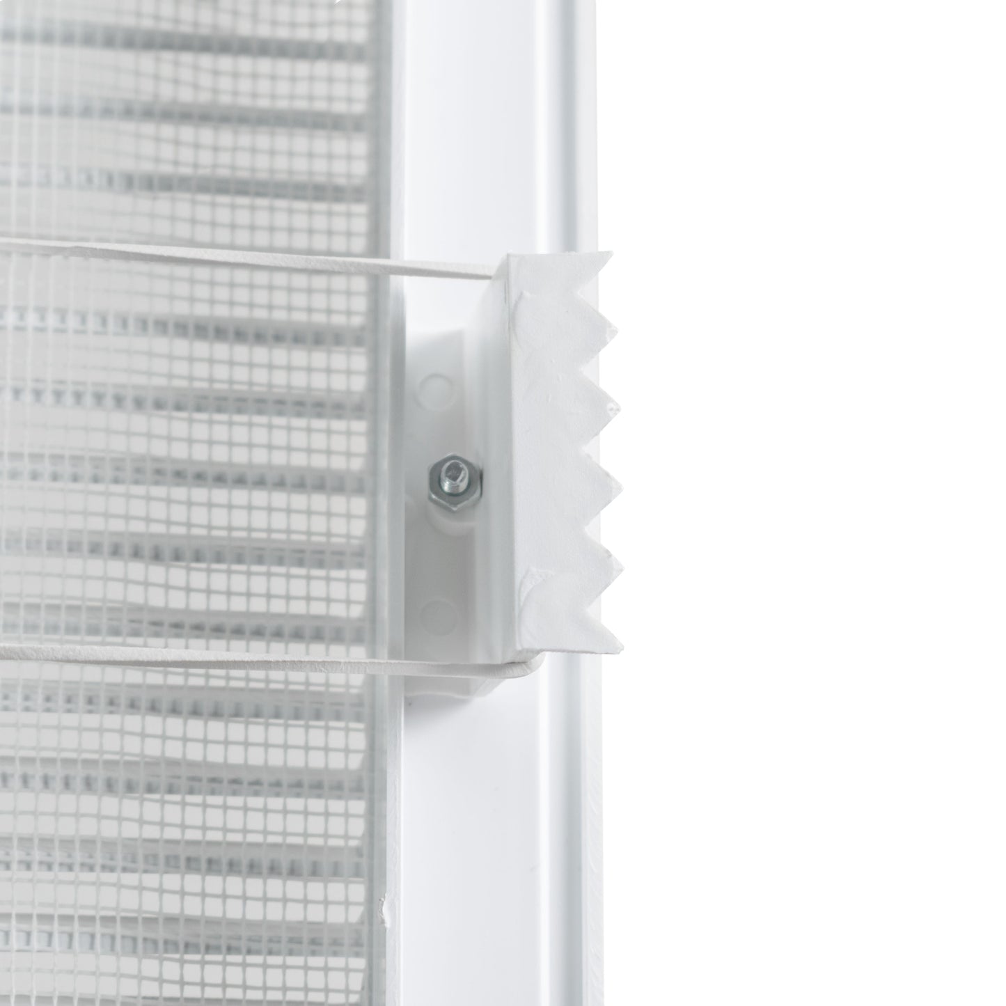 White Duo Smart Louvre Vent with Fly Mesh, 90mm x 240mm