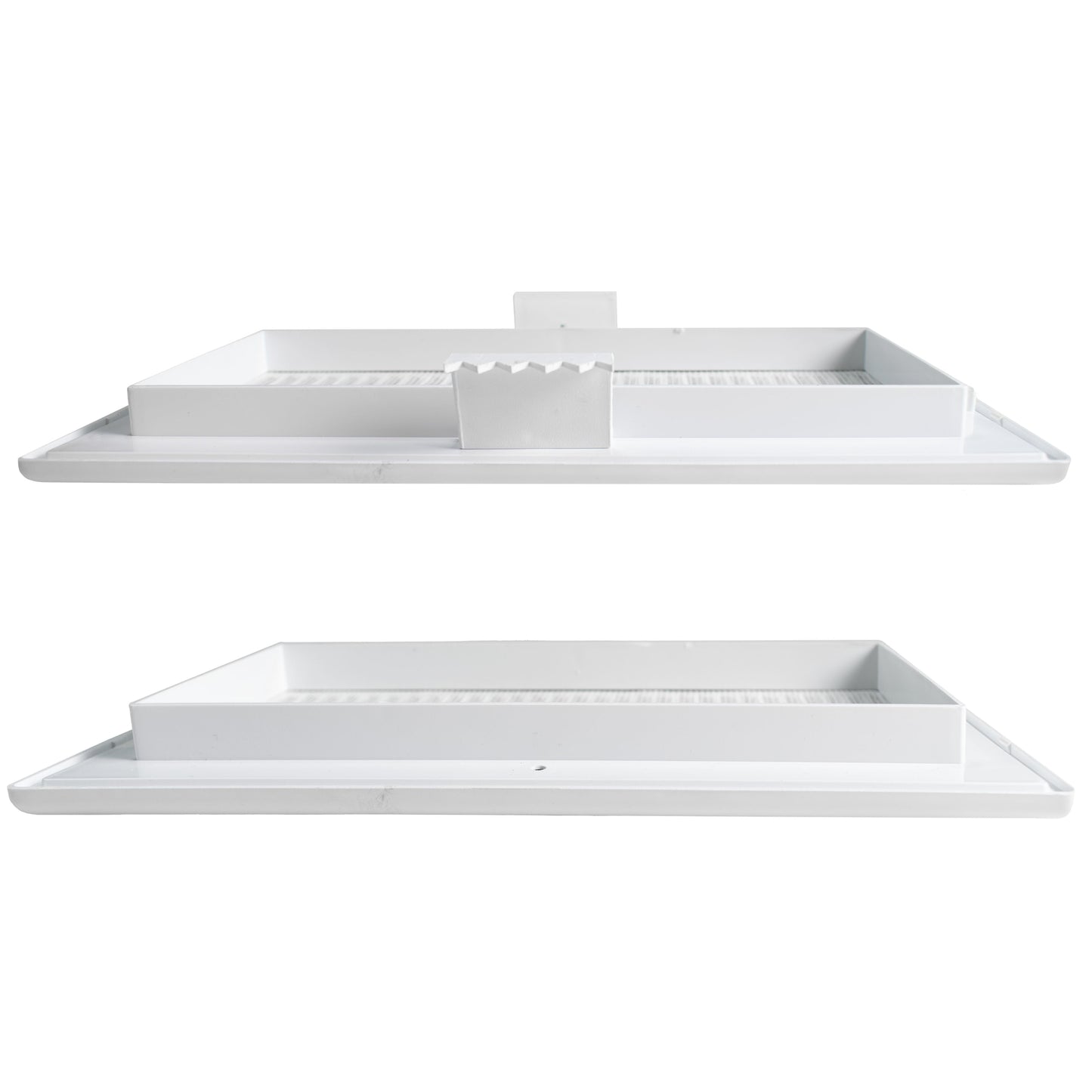 White Duo Smart Louvre Vent with Fly Mesh, 90mm x 240mm
