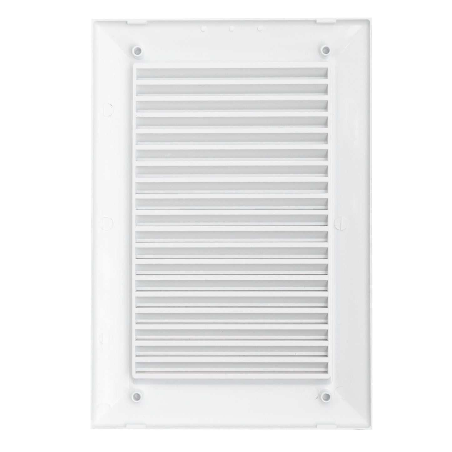 White Duo Smart Louvre Vent with Fly Mesh, 140mm x 210mm