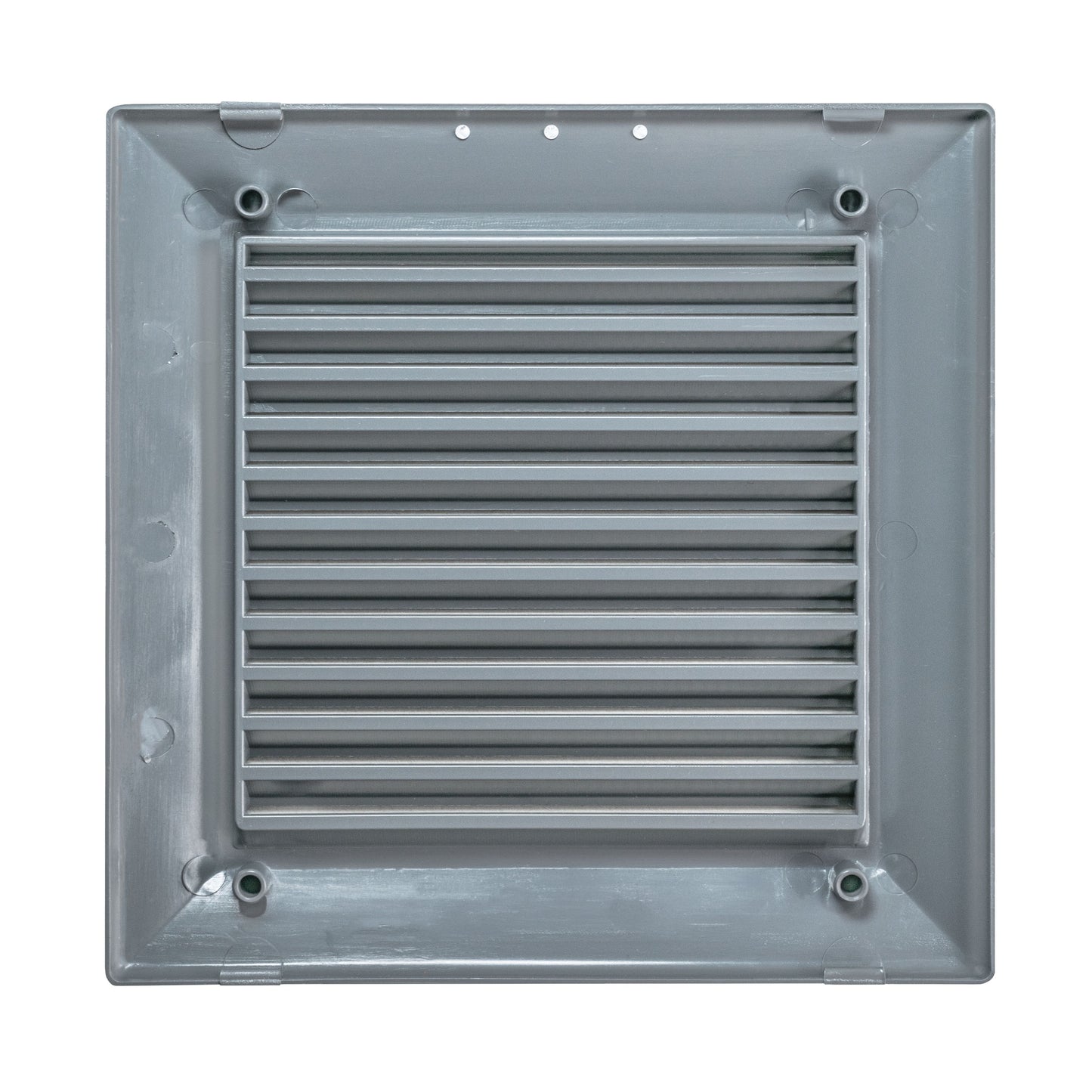 Grey Duo Smart Louvre Vent with Fly Mesh, 135mm x 135mm