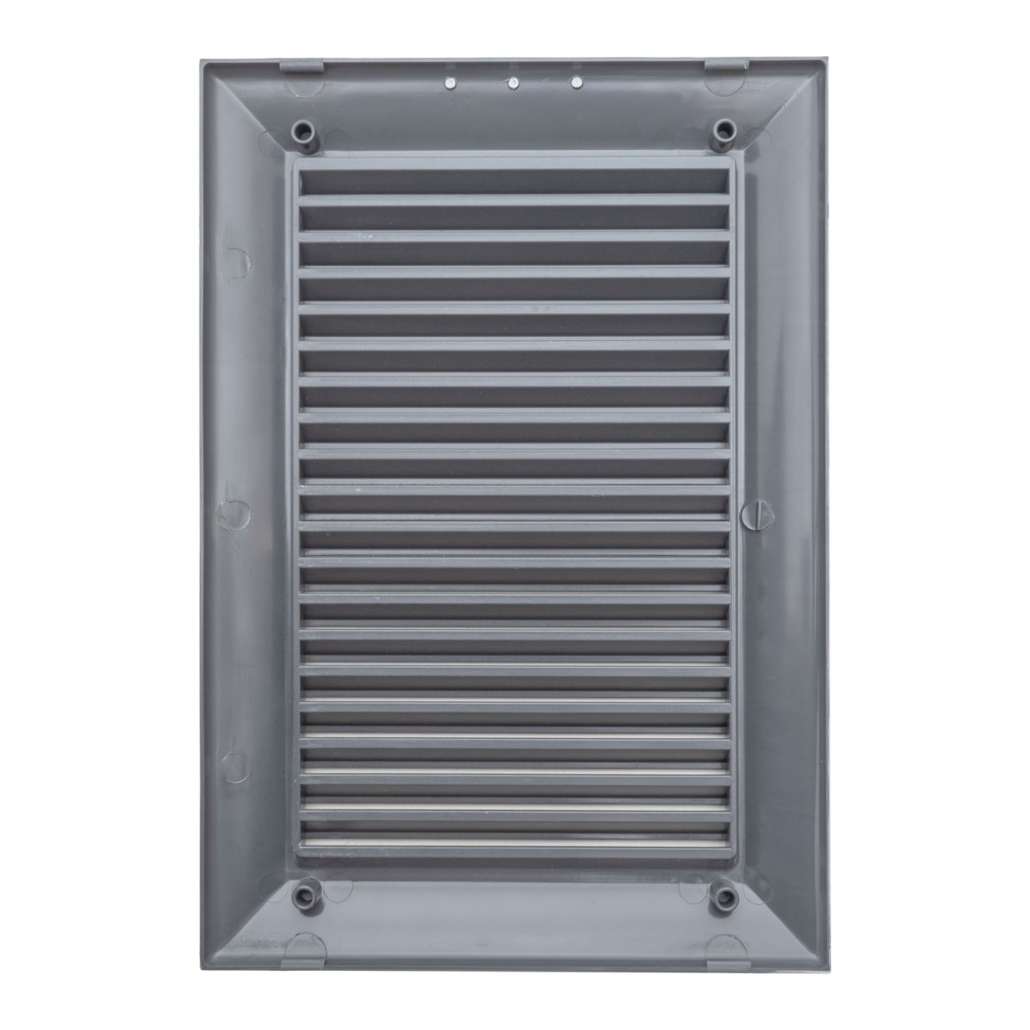 Grey Duo Smart Louvre Vent with Fly Mesh, 140mm x 210mm