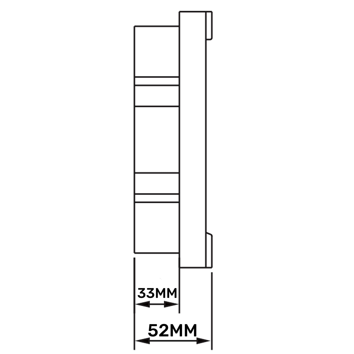 White External Louvre Vent with Fly Screen, 150mm x 150mm