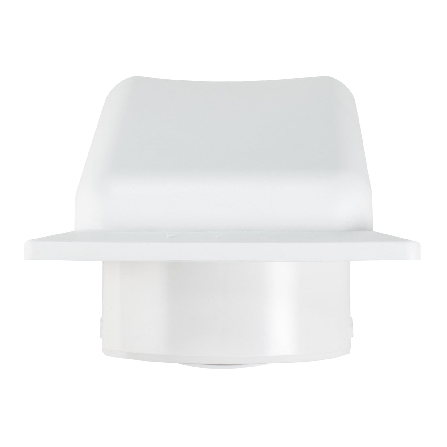 White External Louvre Vent with Hood, 100mm x 100mm