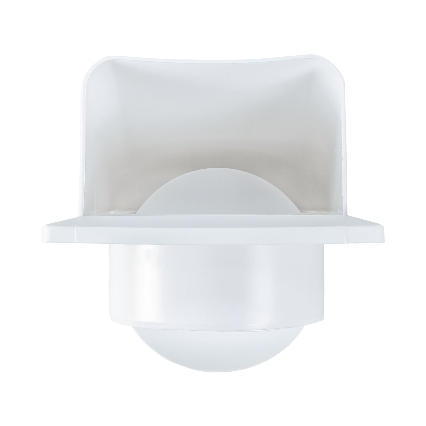 White External Louvre Vent with Hood, 100mm x 100mm