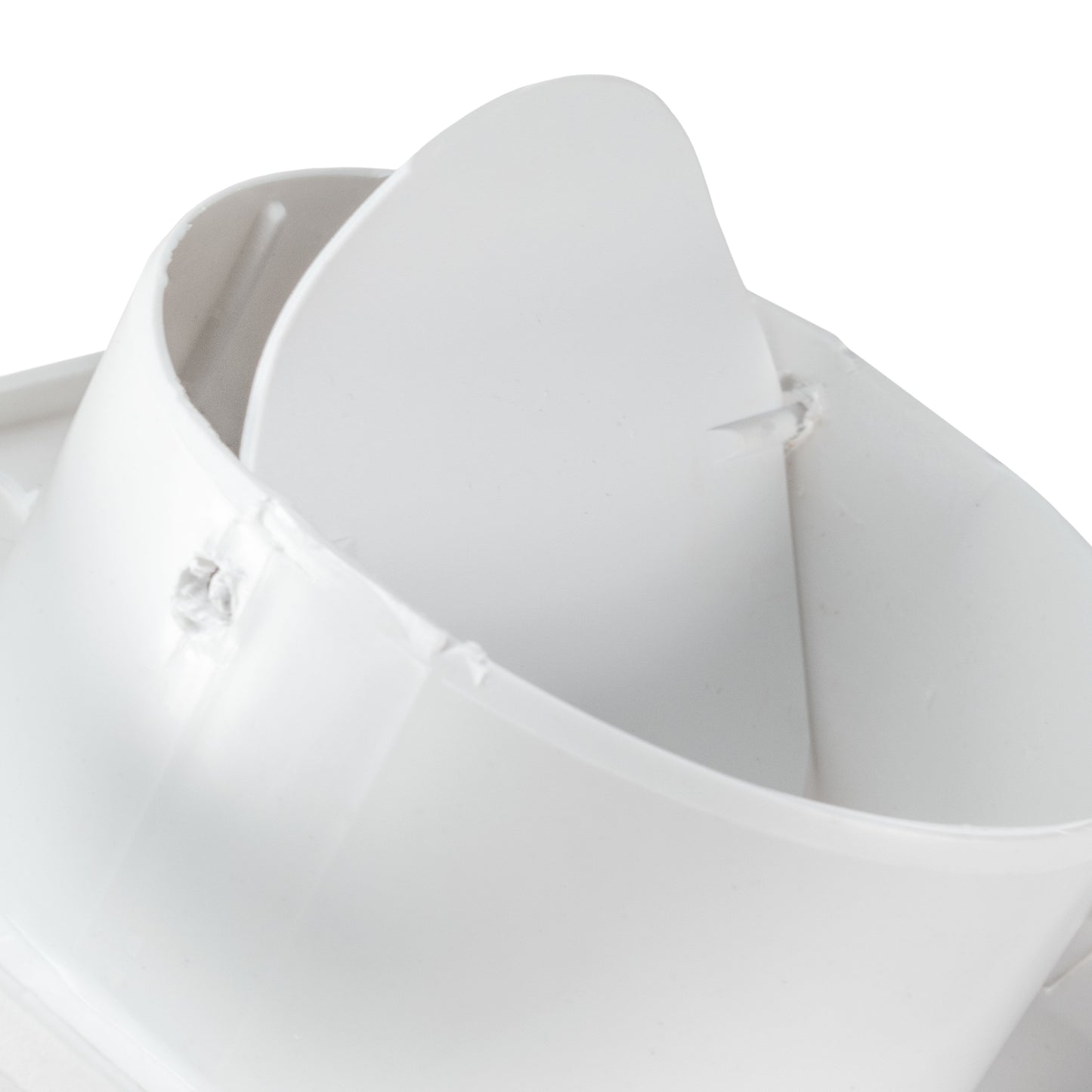 White External Louvre Vent with Hood, 100mm x 100mm