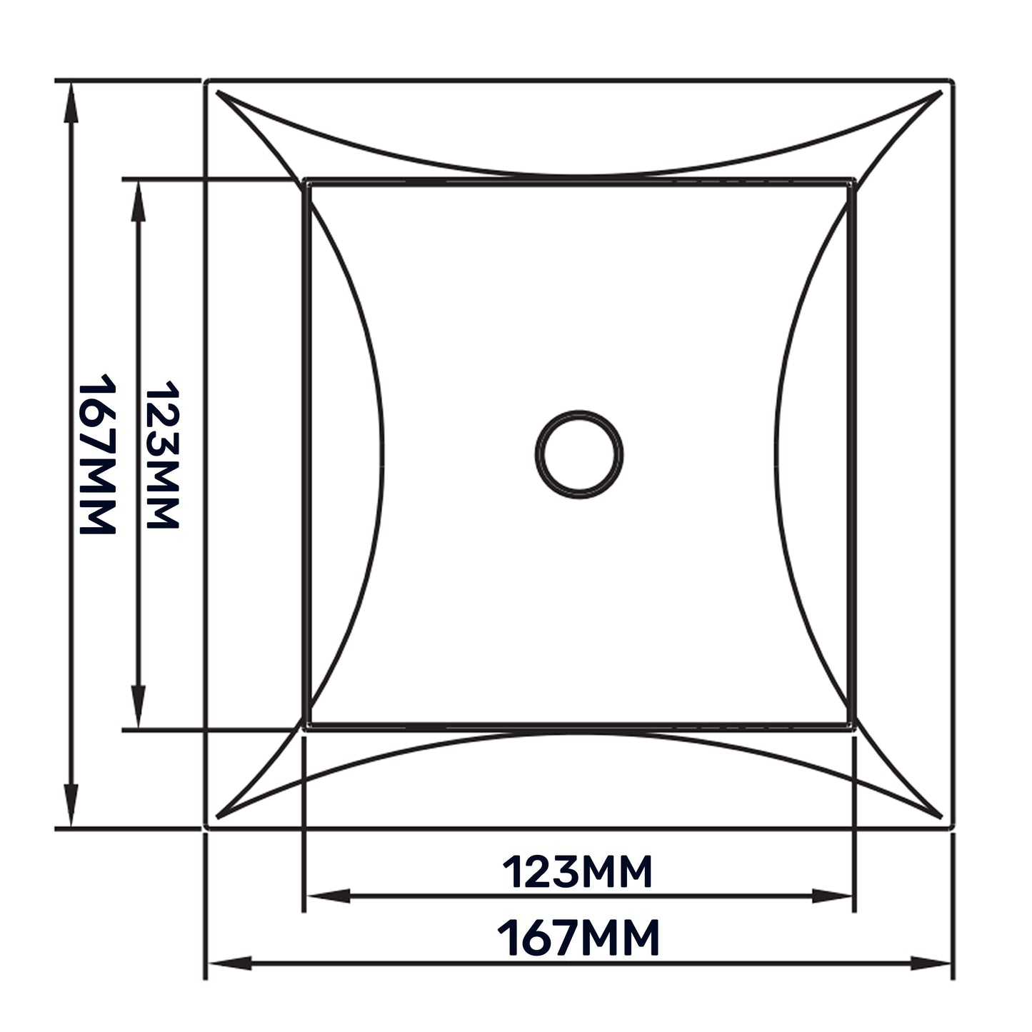White Access Panel Service Door, 150mm x 150mm