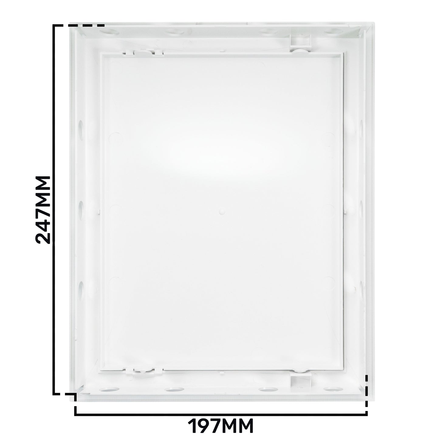 White Access Panel Service Door, 200mm x 250mm