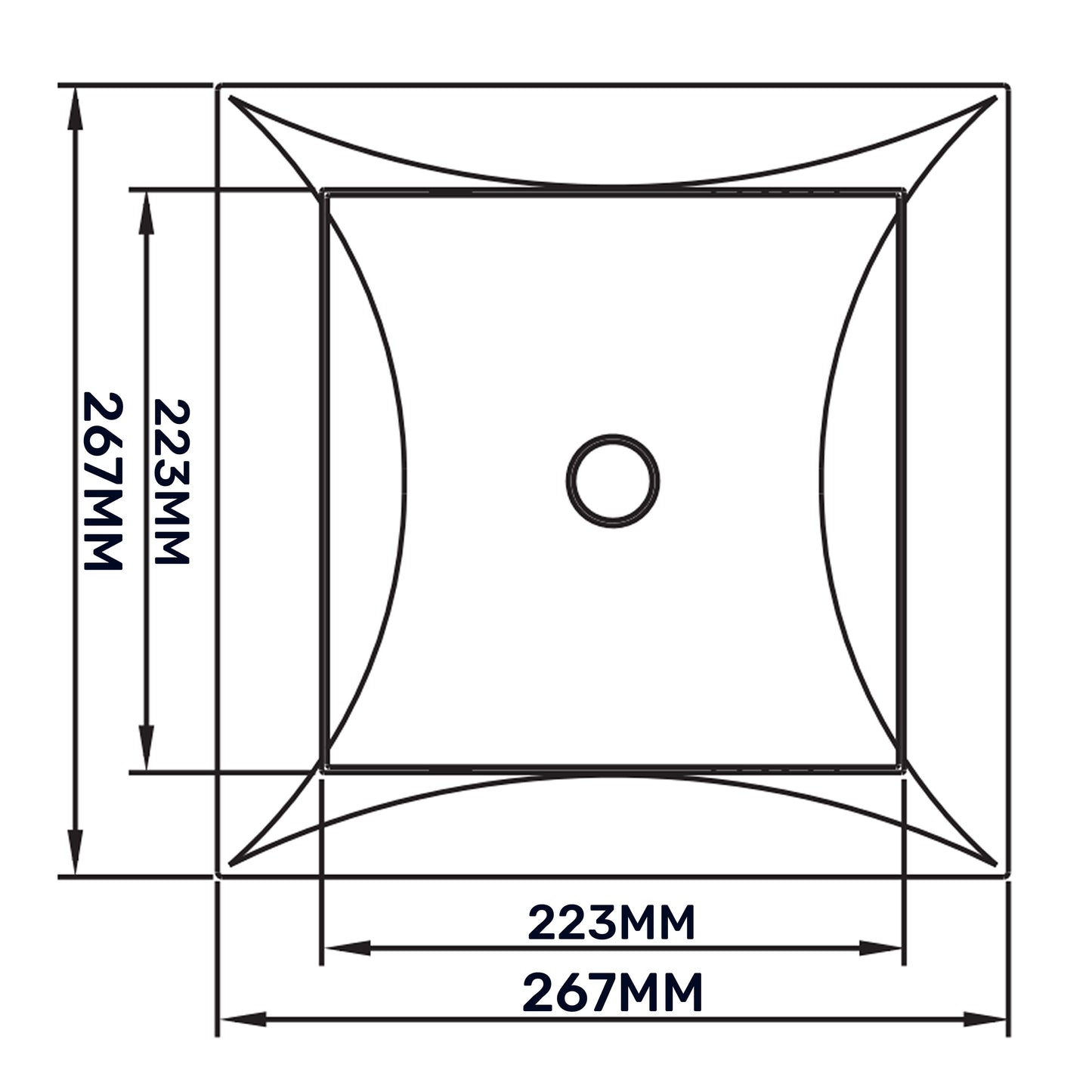 White Access Panel Service Door, 250mm x 250mm