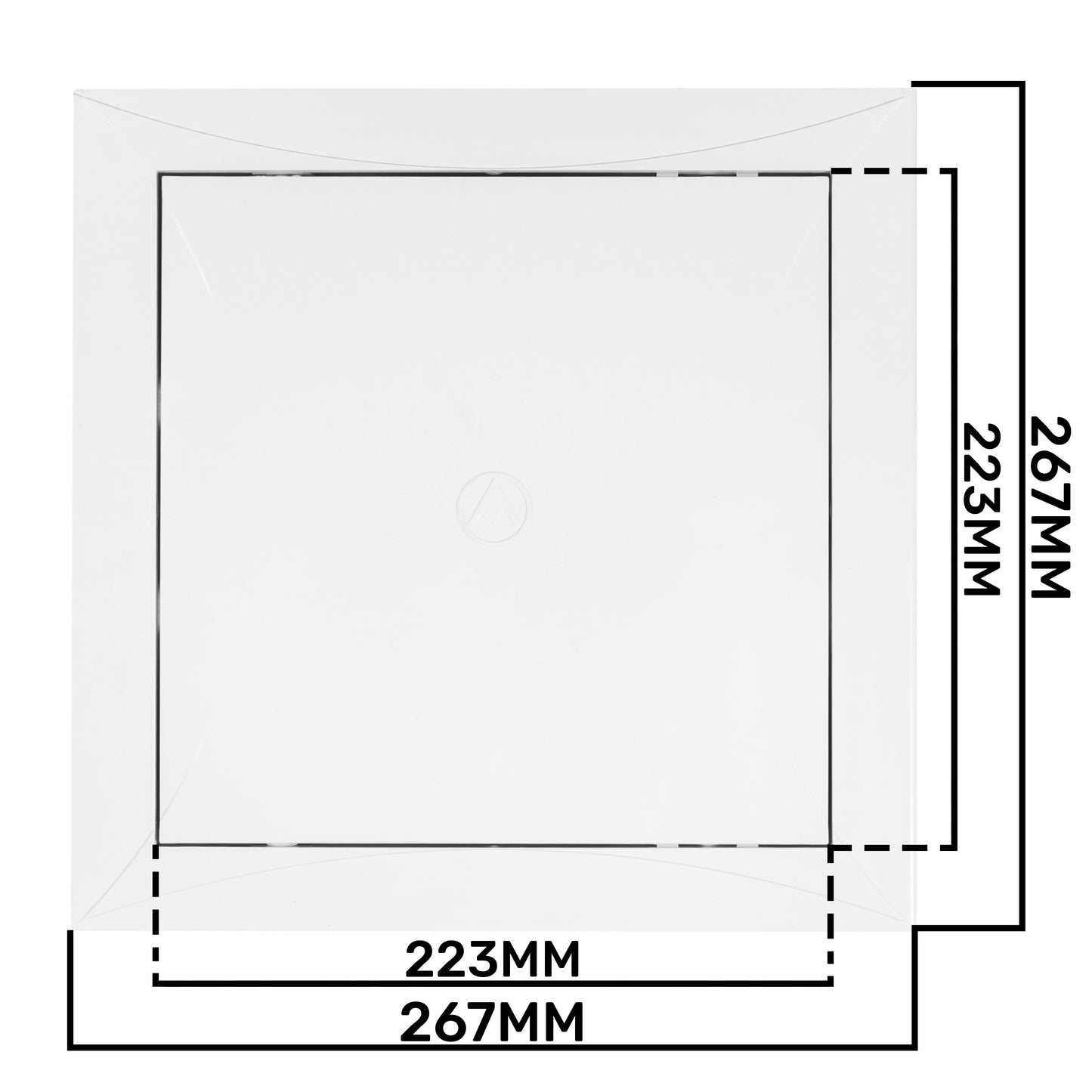 White Access Panel Service Door, 250mm x 250mm