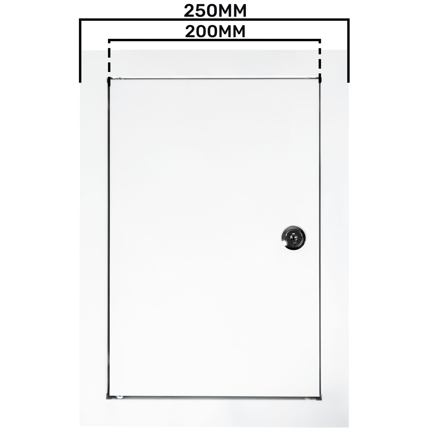 Lockable White Access Panel Service Door, 200mm x 300mm