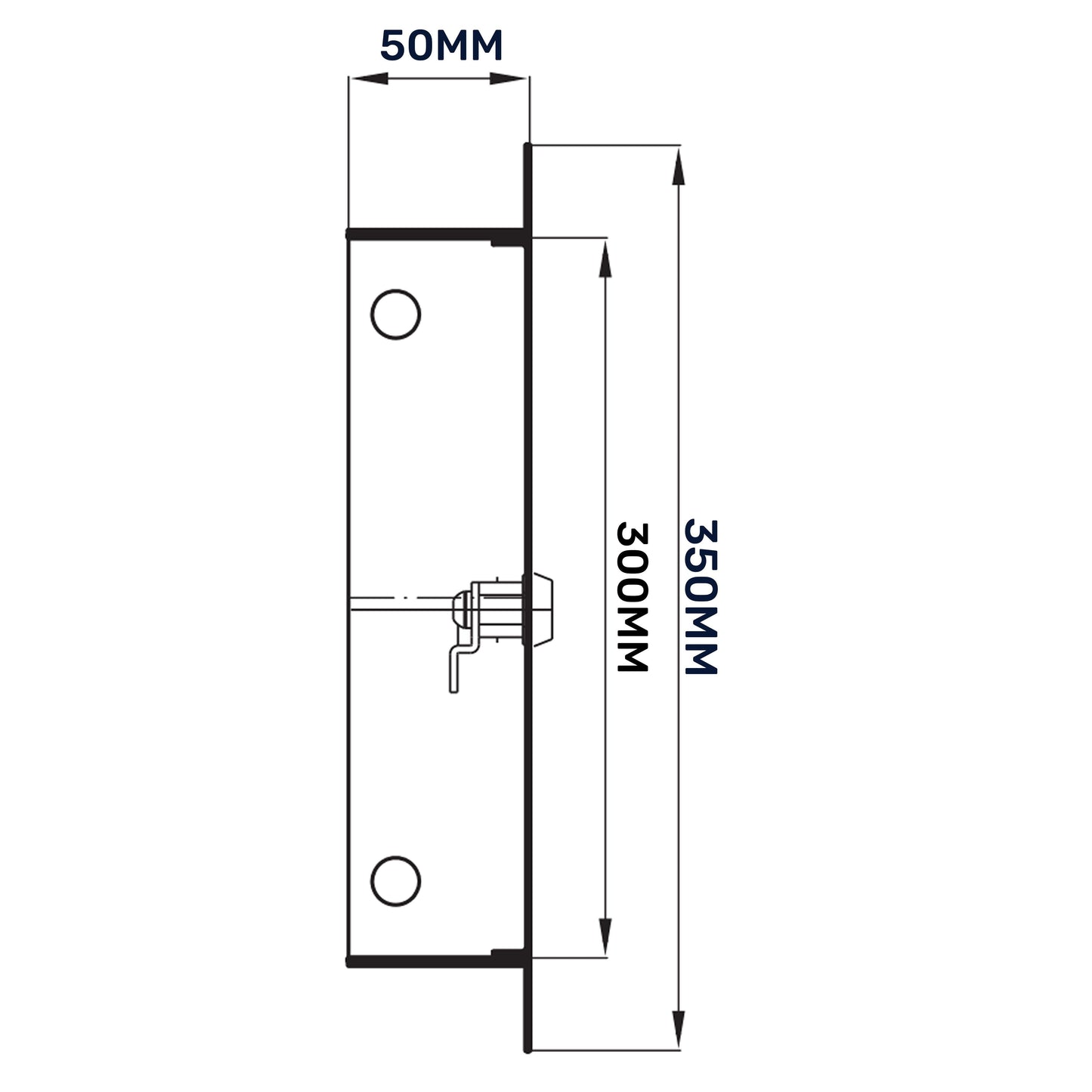 Lockable White Access Panel Service Door, 250mm x 300mm