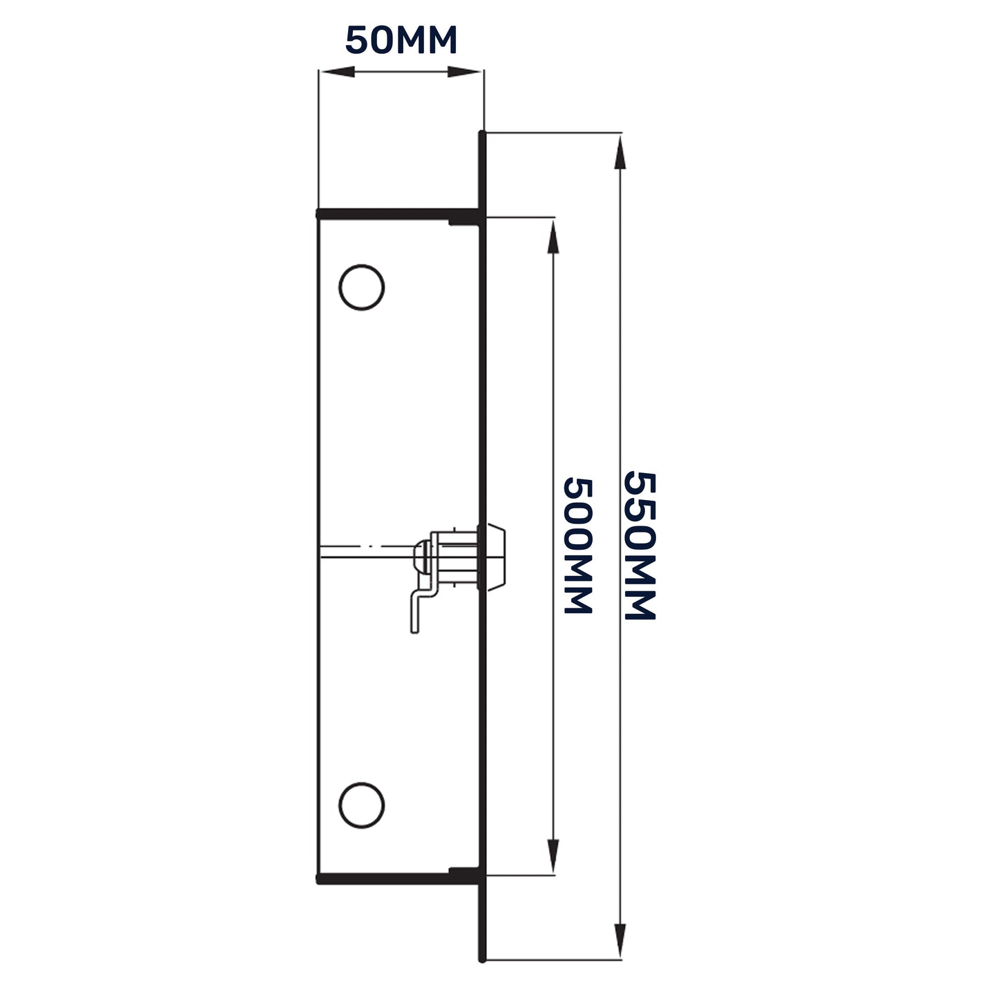 Lockable White Access Panel Service Door, 500mm x 500mm