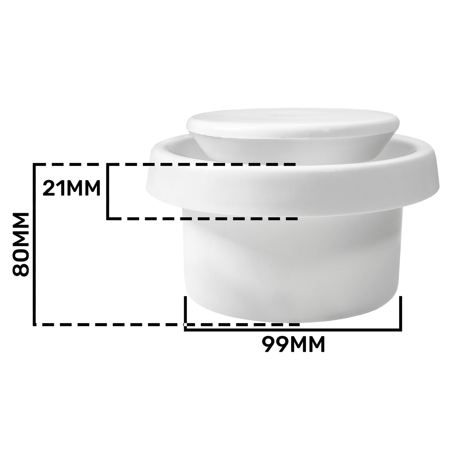 White Anemostat Intake Ceiling Valve, 100mm