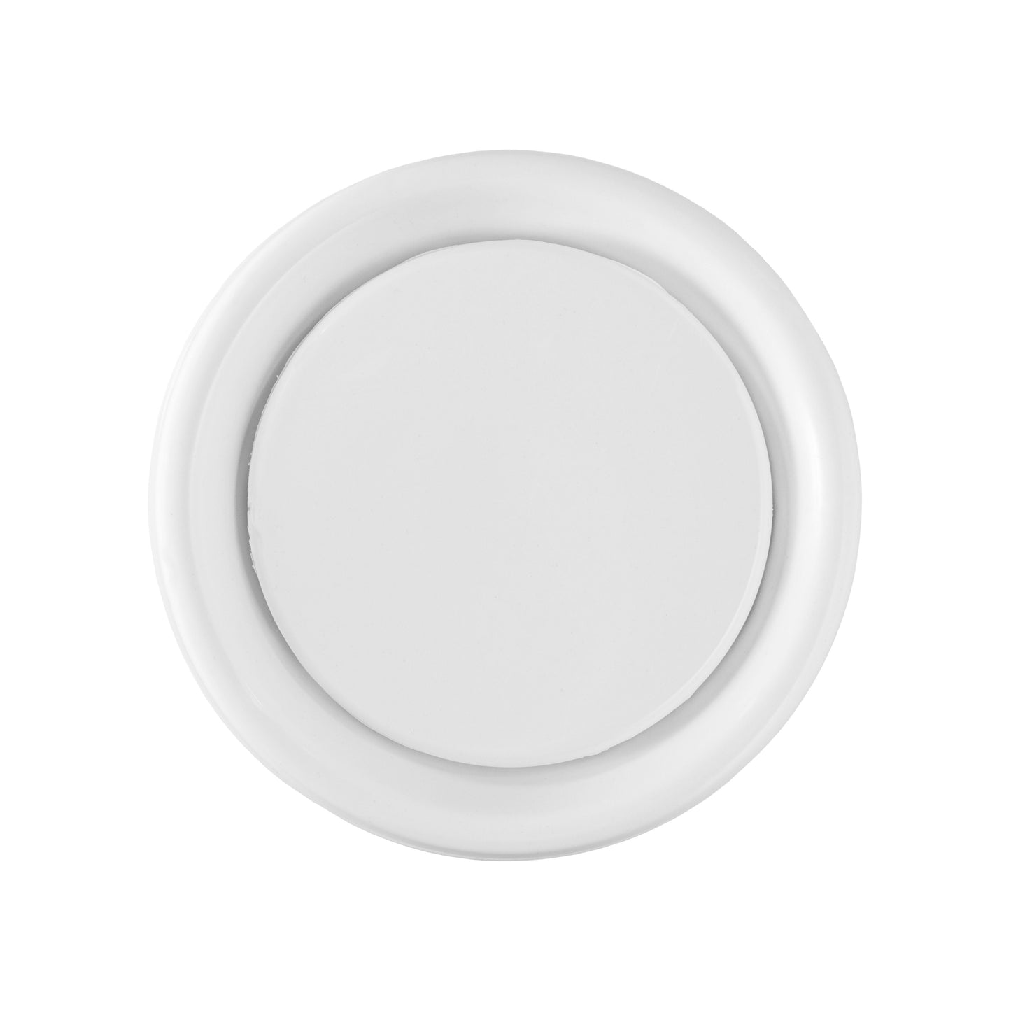 White Anemostat Intake Ceiling Valve, 125mm