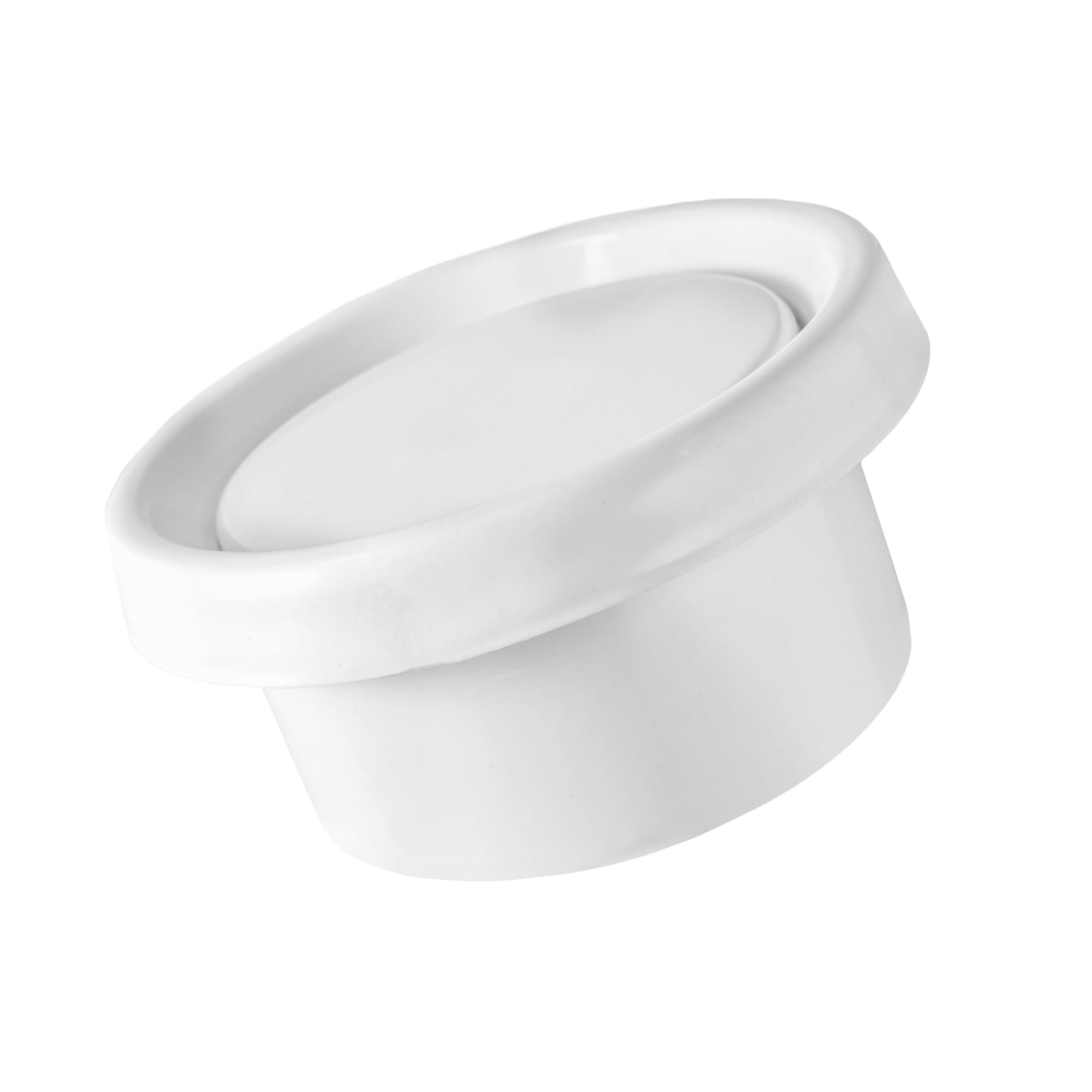 White Anemostat Intake Ceiling Valve, 125mm