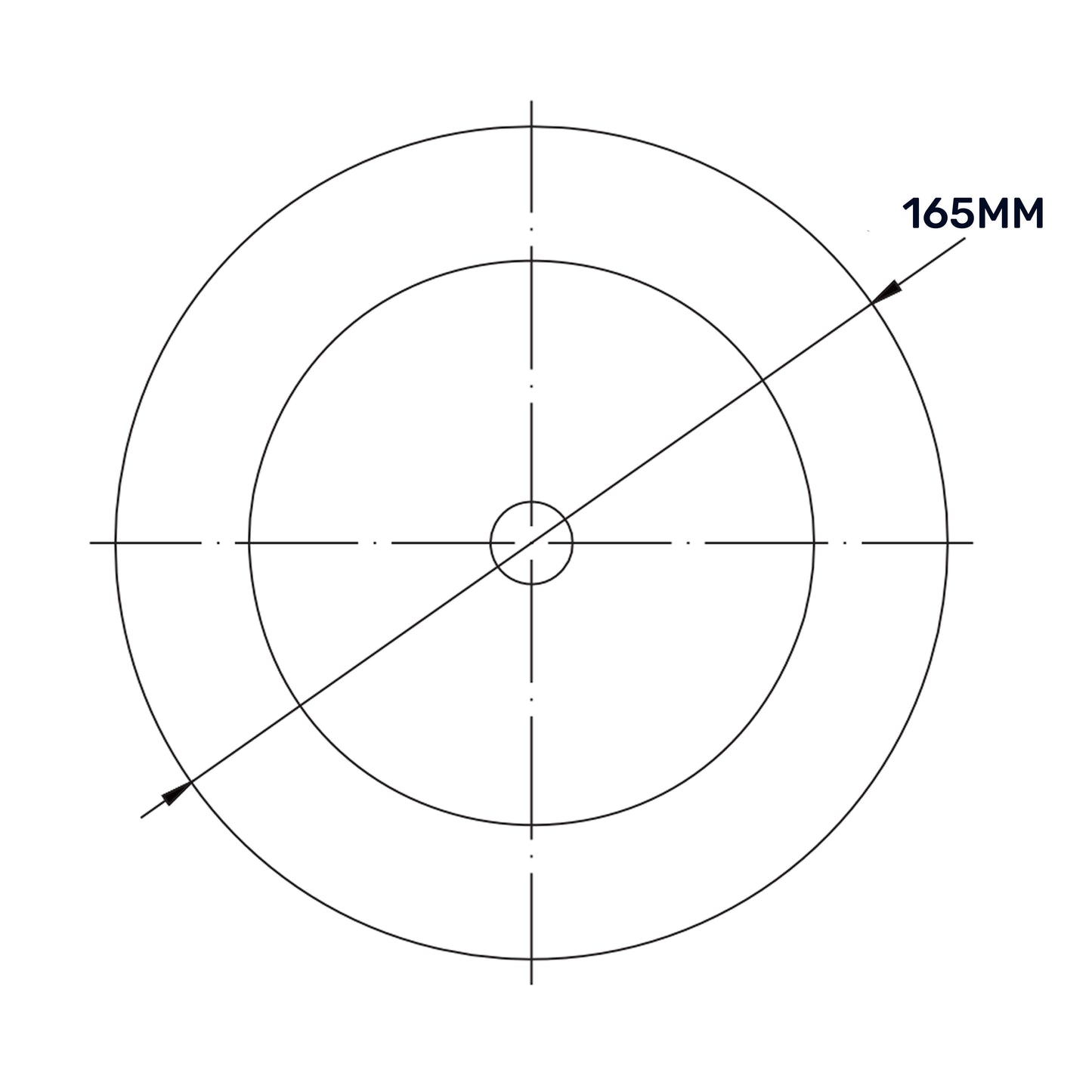 White Metal Anemostat Exhaust Ceiling Valve, 125mm