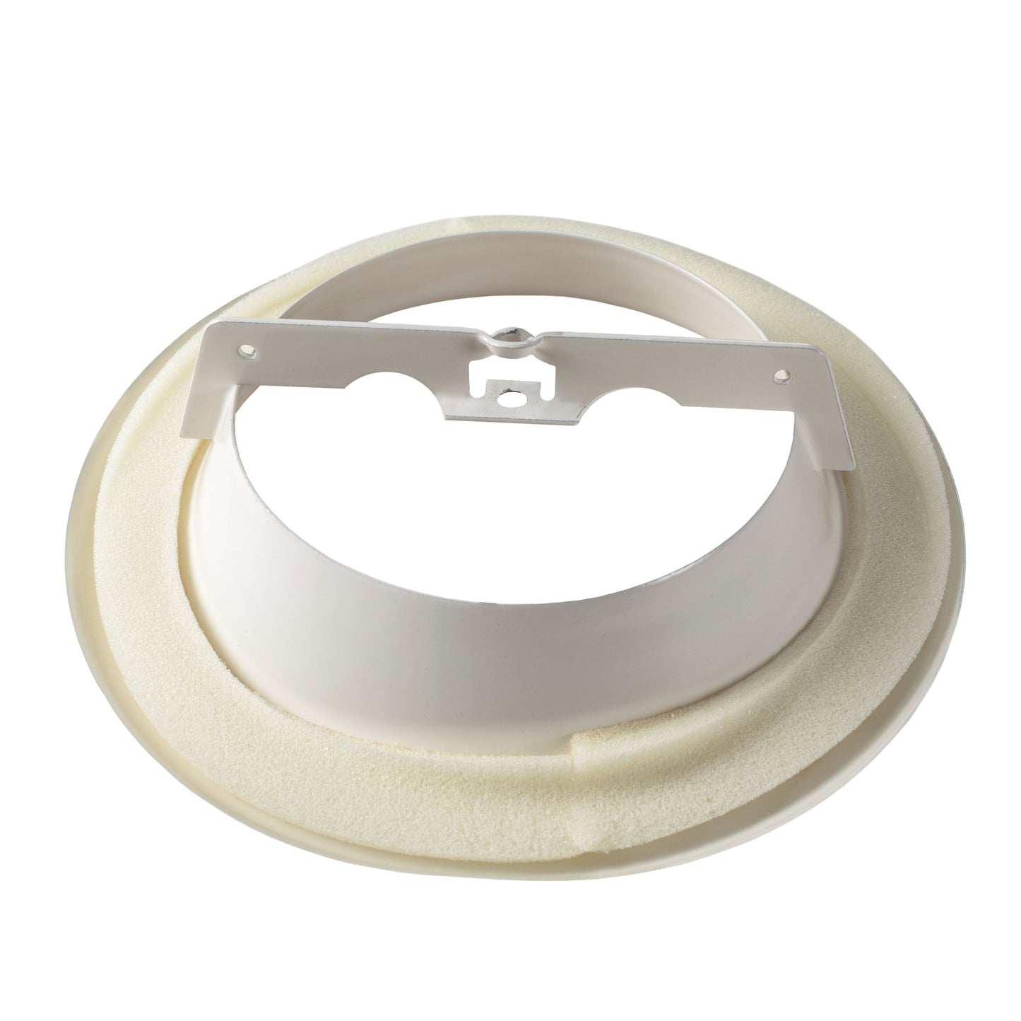 White Metal Anemostat Exhaust Ceiling Valve, 125mm