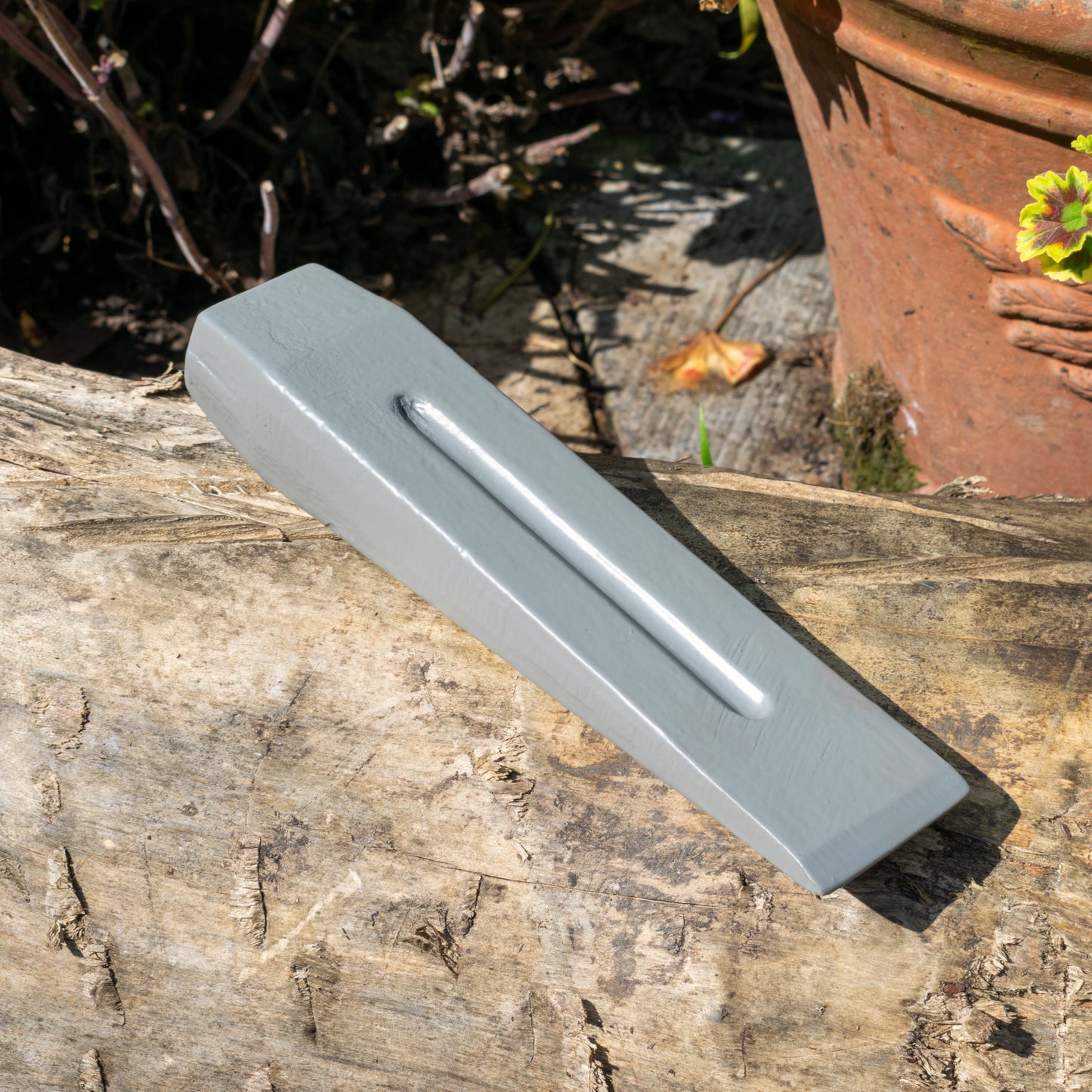 Grey Steel Log Splitting Wedge, 1.5kg