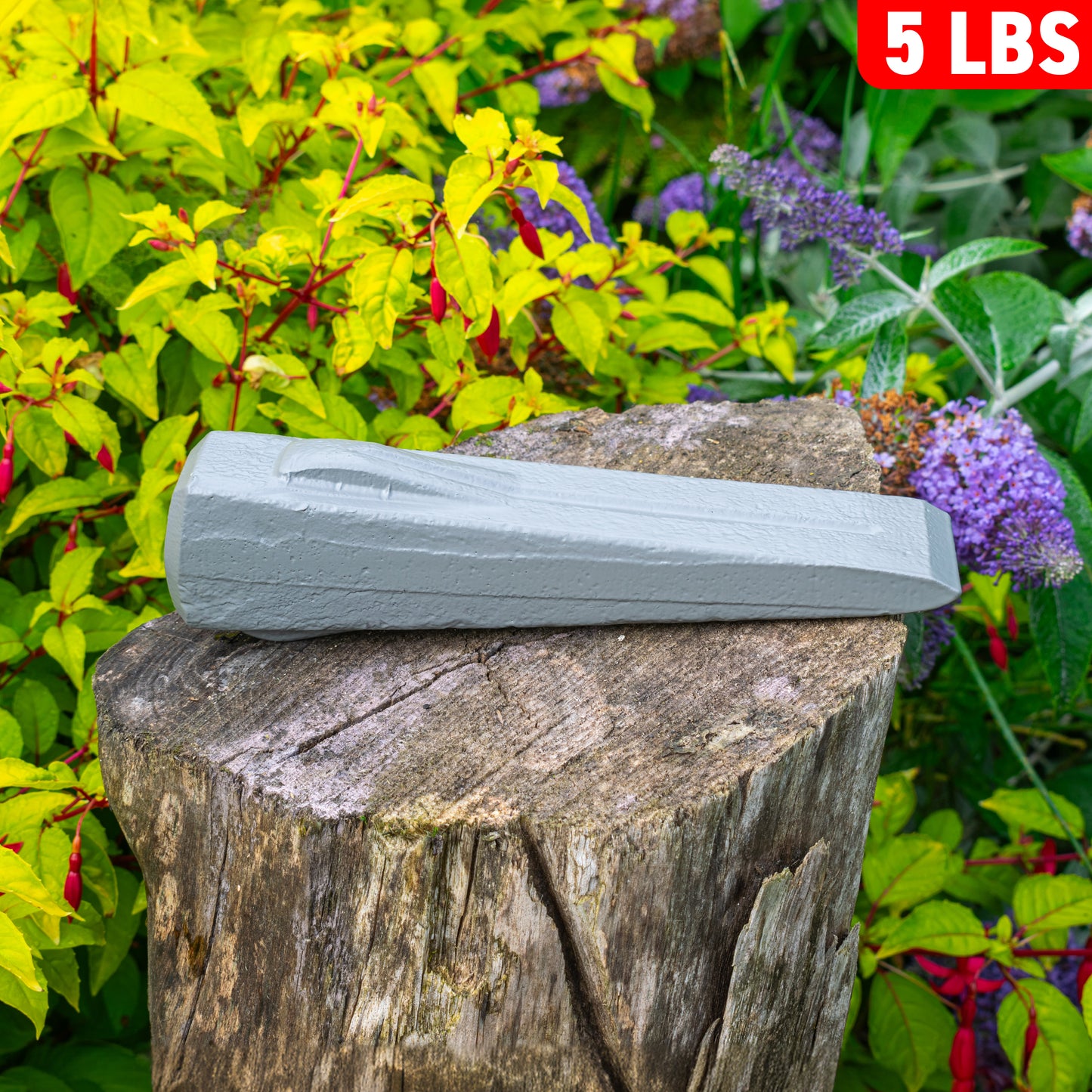 Grey Spiked Steel Log Splitting Wedge, 2.3kg