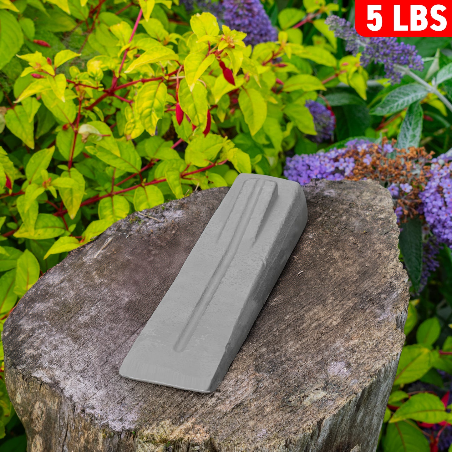 Grey Spiked Steel Log Splitting Wedge, 2.3kg