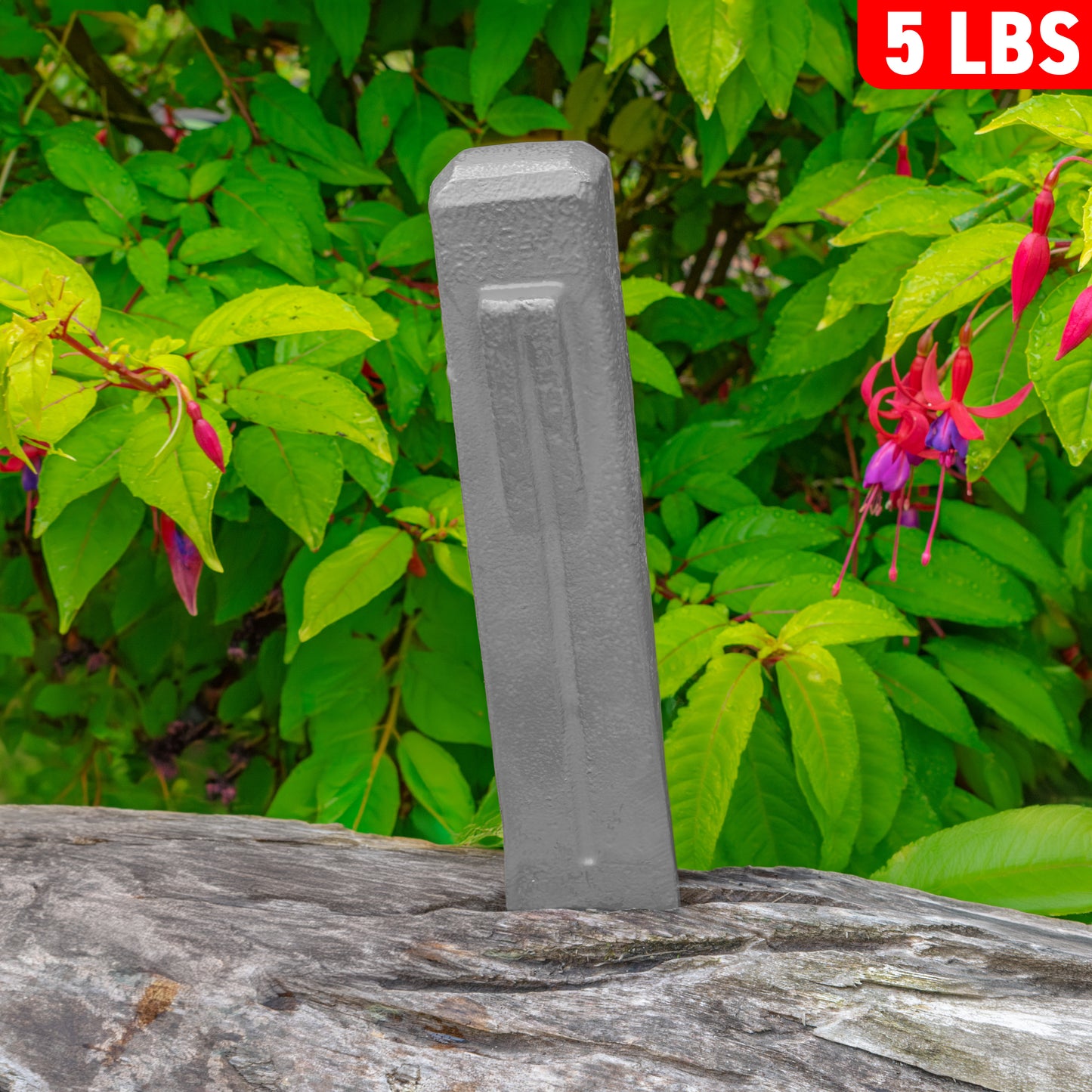 Grey Spiked Steel Log Splitting Wedge, 2.3kg