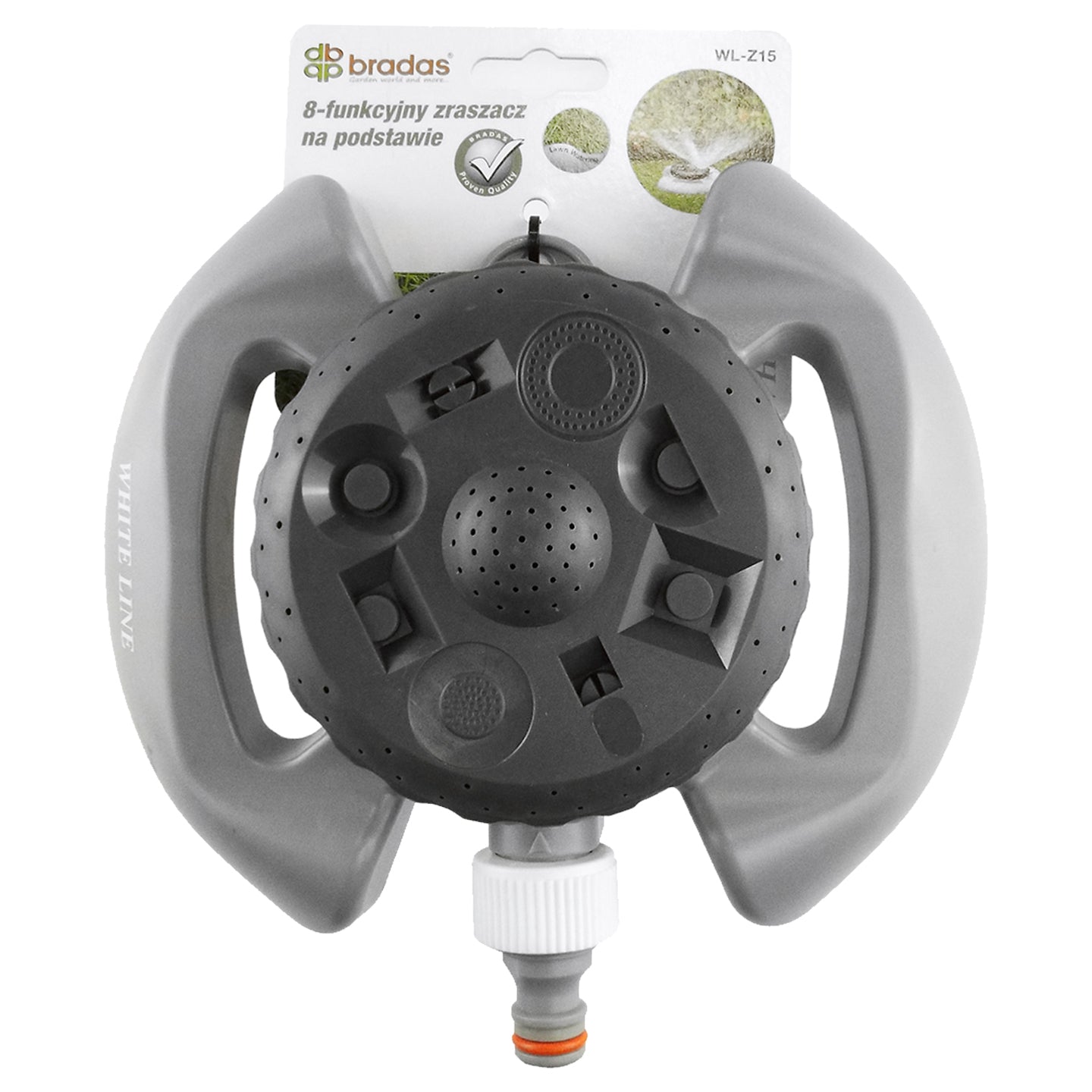 8-Pattern Lawn Sprinkler, White Line
