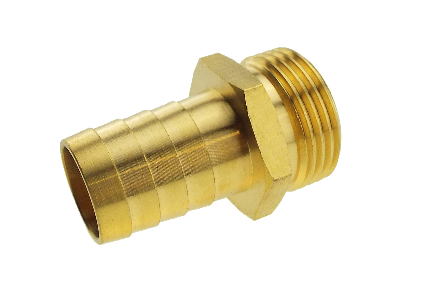 Brass 25mm Barbed Joiner with 1" BSP Male Thread