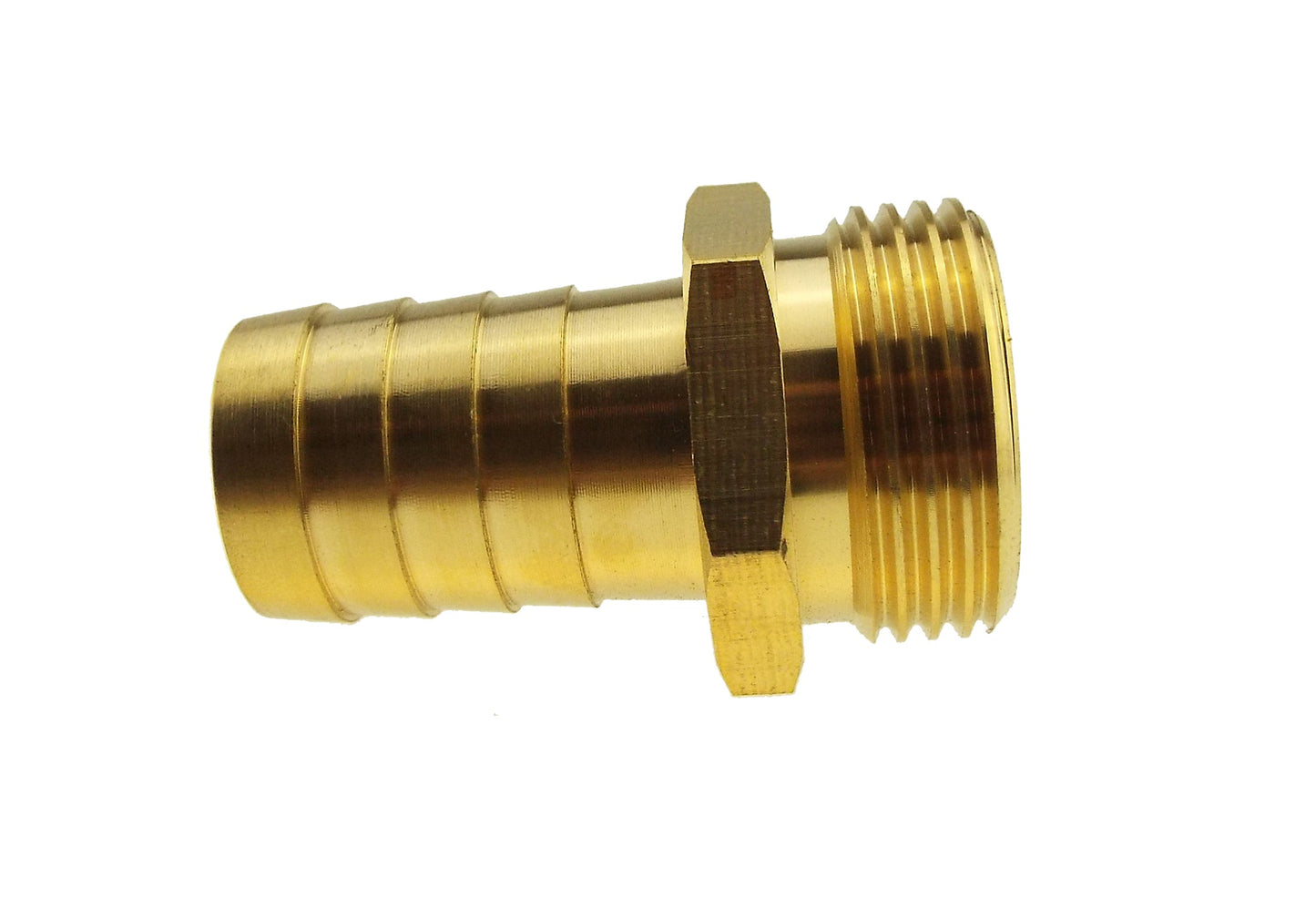 Brass 25mm Barbed Joiner with 1" BSP Male Thread