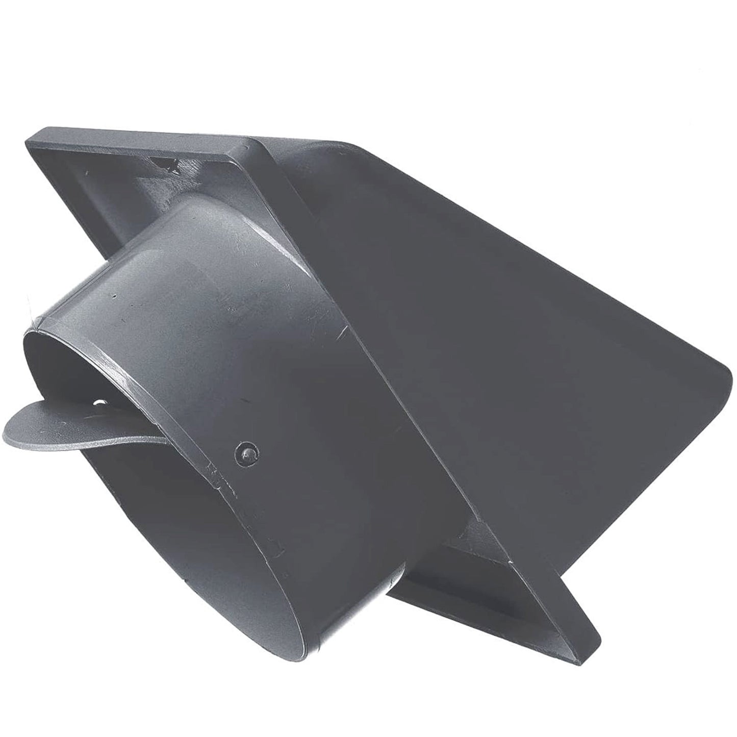 Grey External Louvre Vent with Hood, 100mm x 100mm