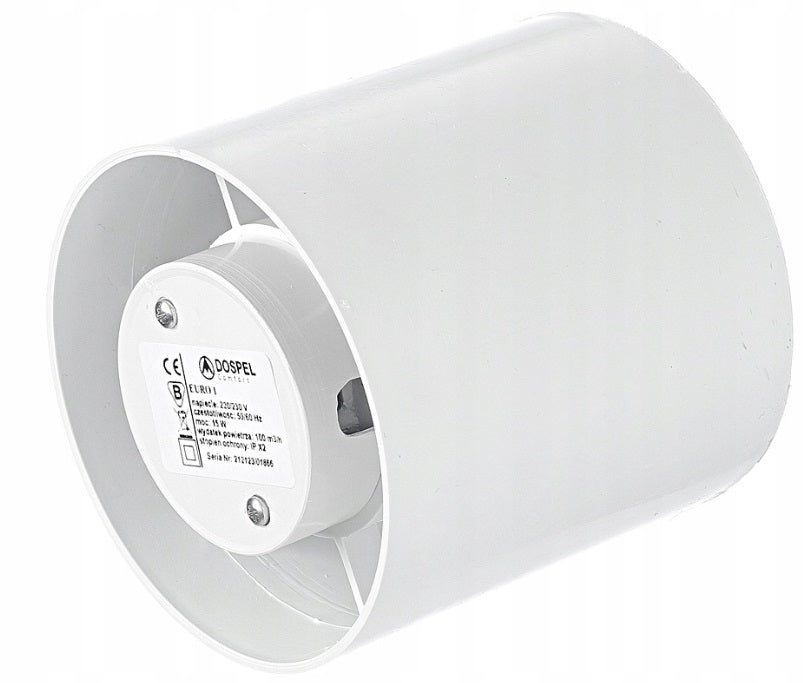 Euro Axial Bathroom Extraction Fan, 120mm