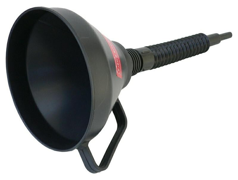 Vehicle Fuel Funnel with Flexible Spout, Black