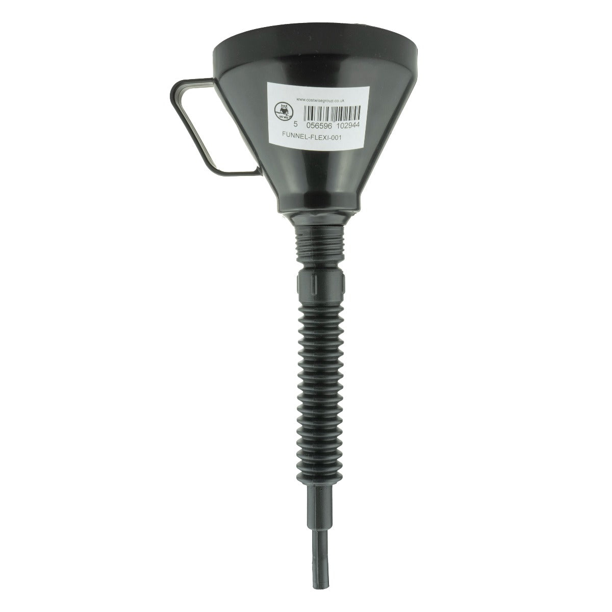 Vehicle Fuel Funnel with Flexible Spout, Black